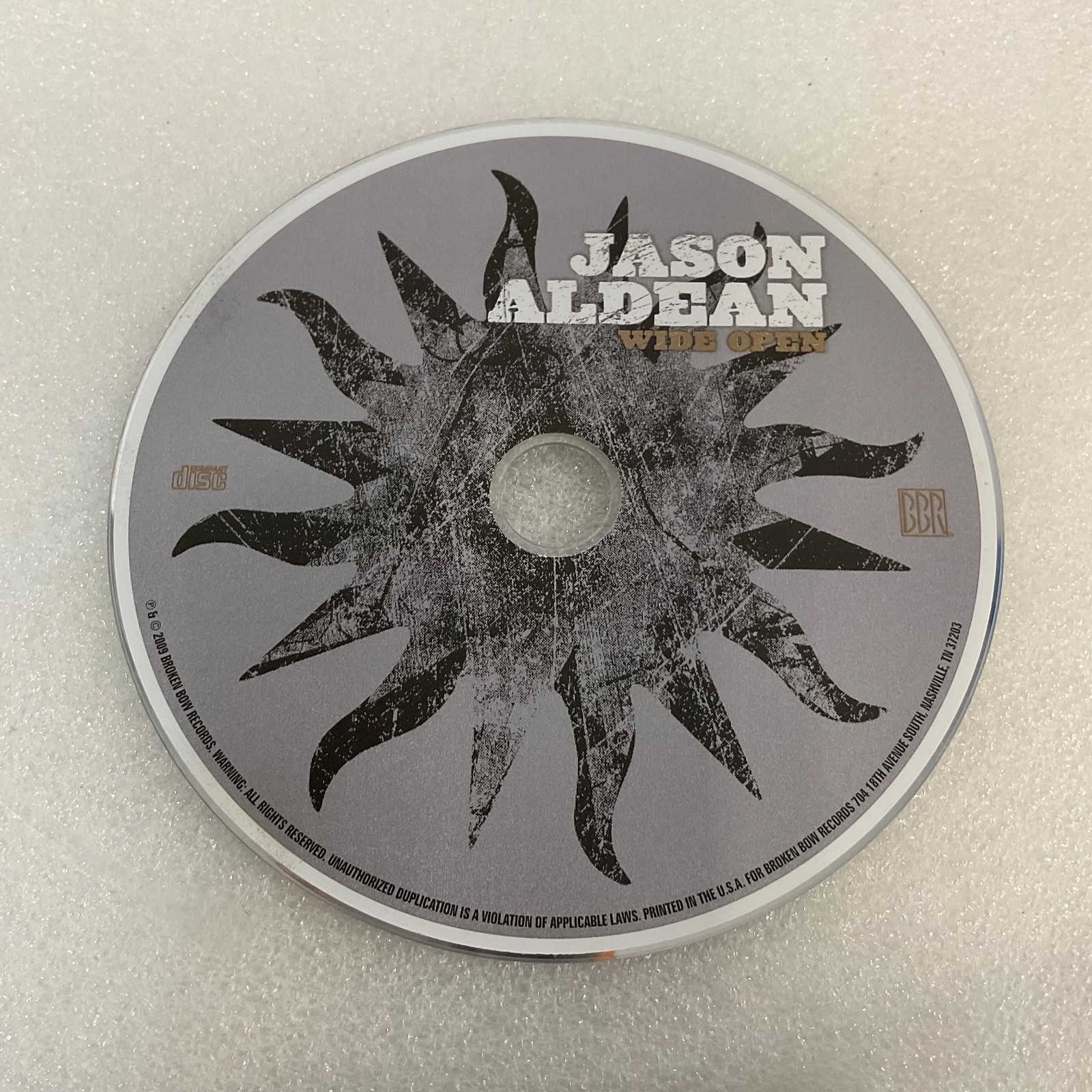 Jason Aldean Wide Open CD 2009 Broken Bow Records Album - Image 10
