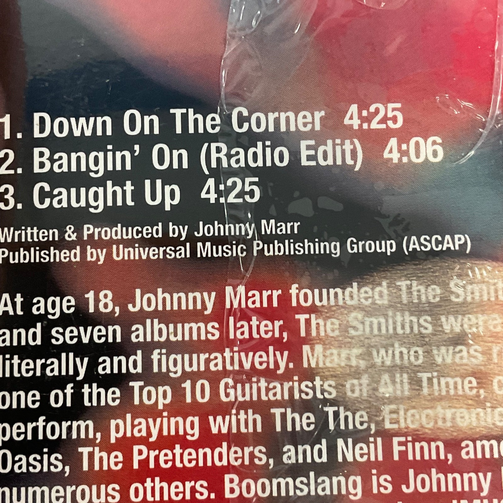 Johnny Marr + The Healers Boomslang Sampler CD Promo Sealed - Image 7