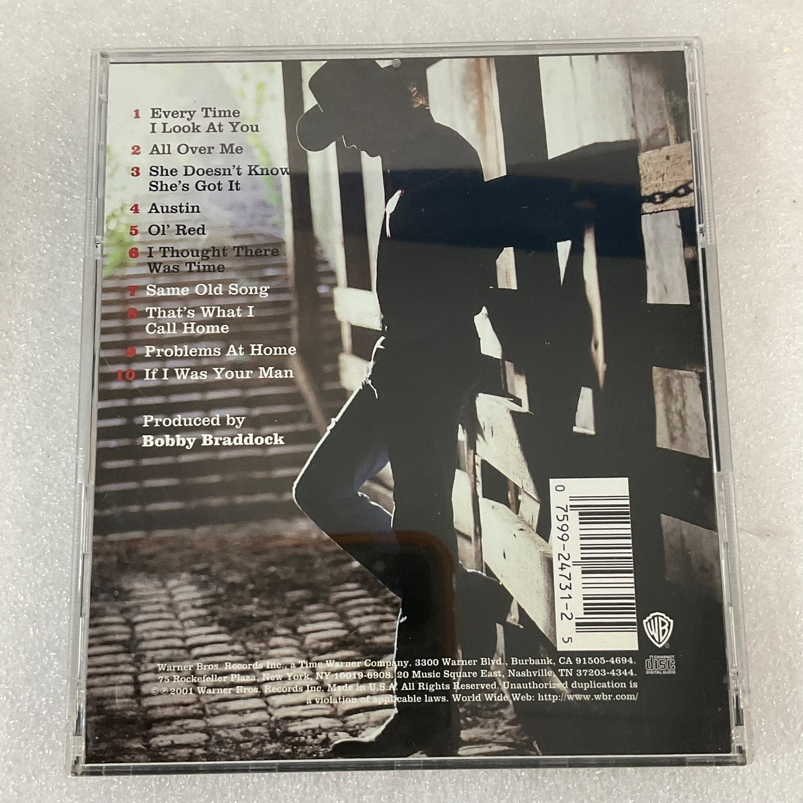 Blake Shelton Self-Titled CD 2001 Country Warner Bros Original Album - Image 2