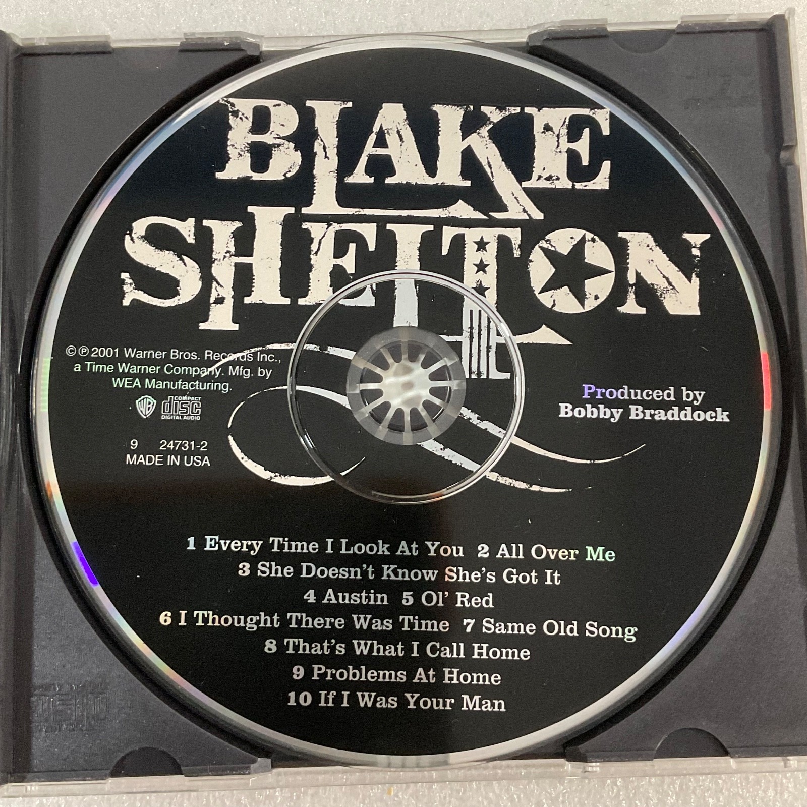 Blake Shelton Self-Titled CD 2001 Country Warner Bros Original Album - Image 14