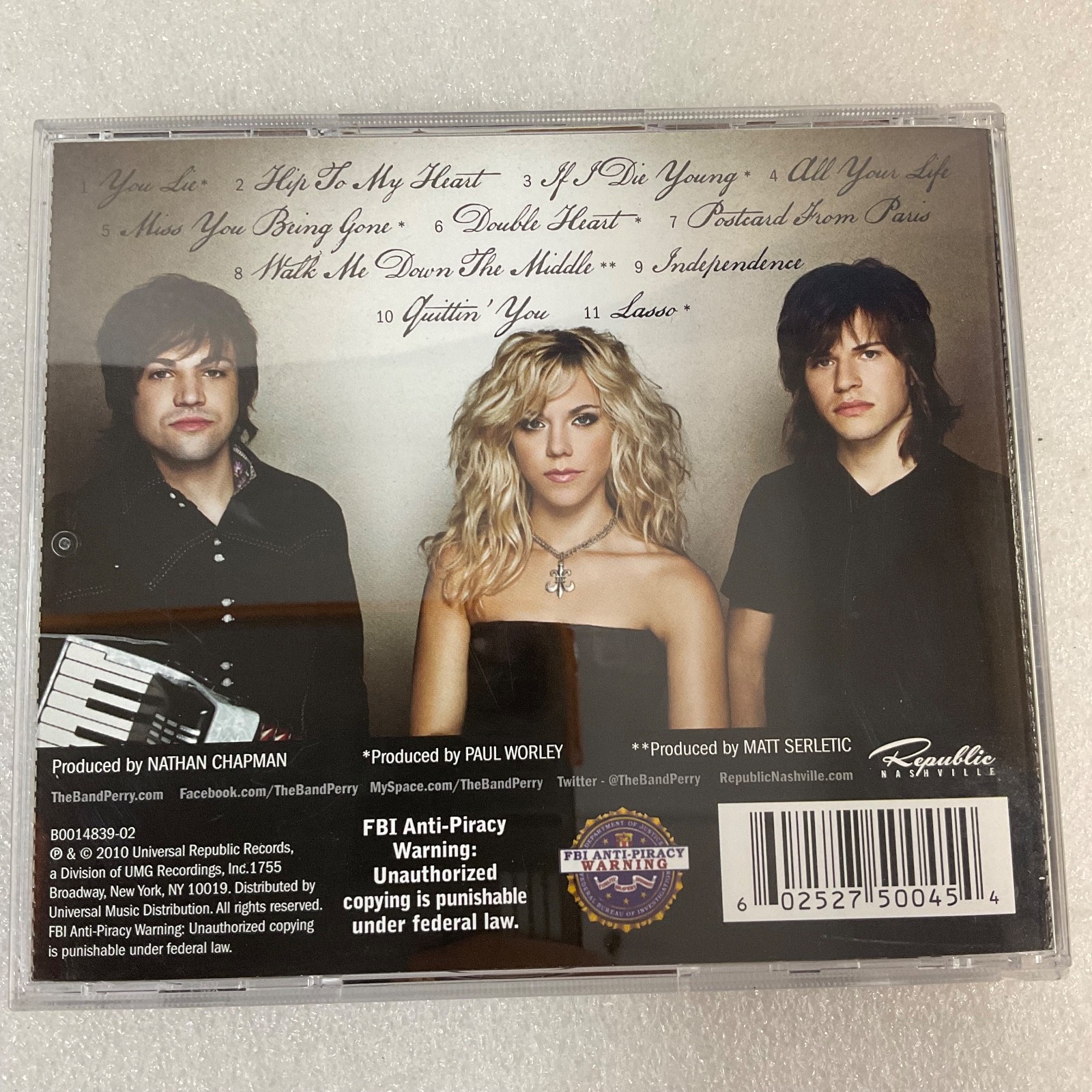 The Band Perry Self-Titled CD 2010 Republic Nashville Country Album - Image 2