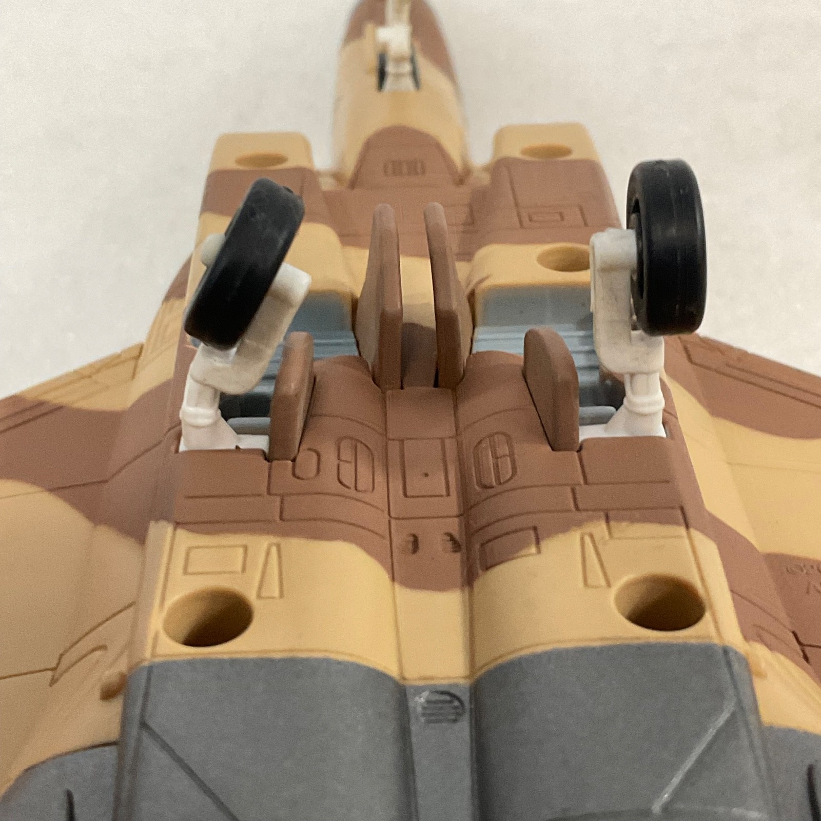 2009 Unimax F-15 Fighter Jet Model 10.5in Length 7in Wingspan Desert Camo - Image 7