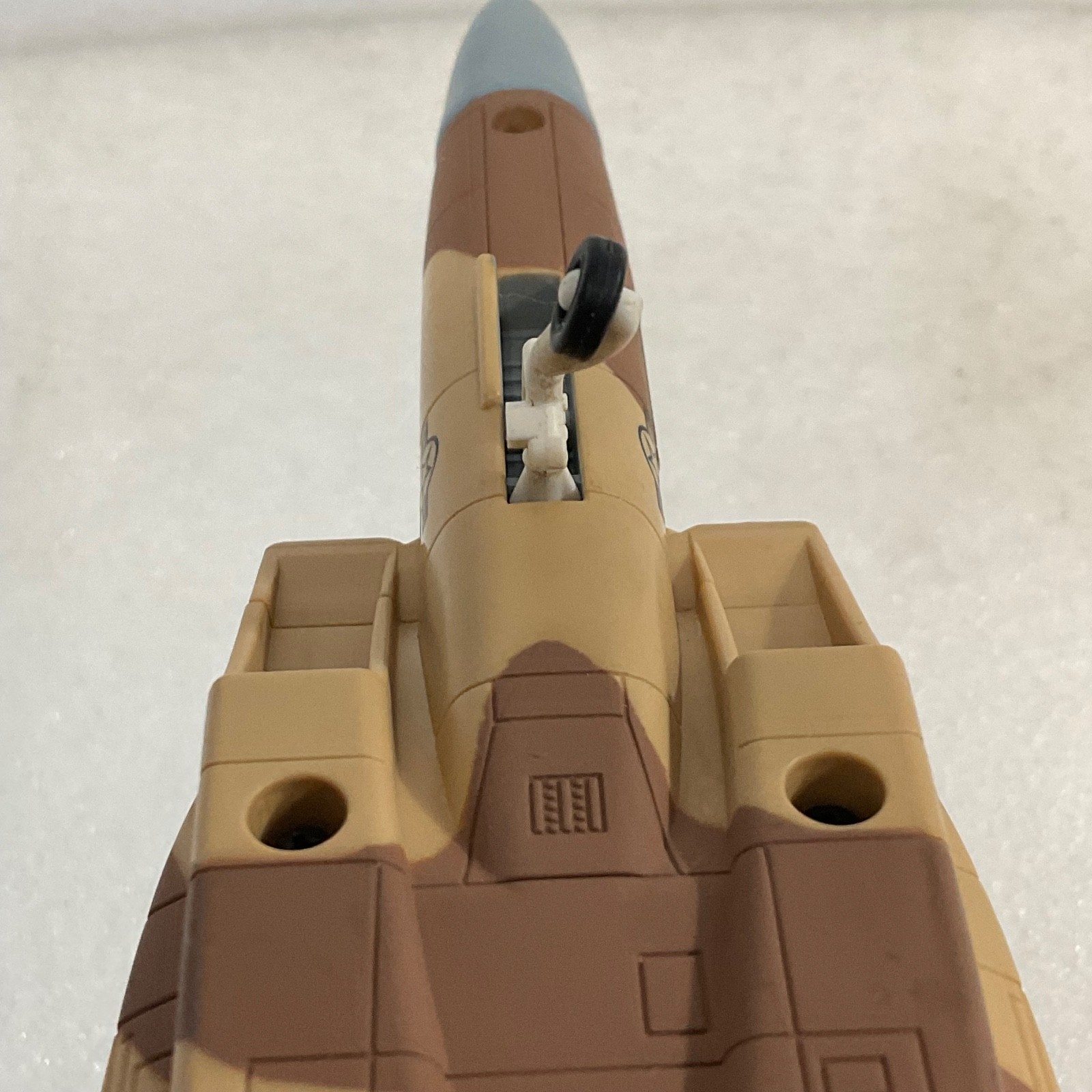 2009 Unimax F-15 Fighter Jet Model 10.5in Length 7in Wingspan Desert Camo - Image 8