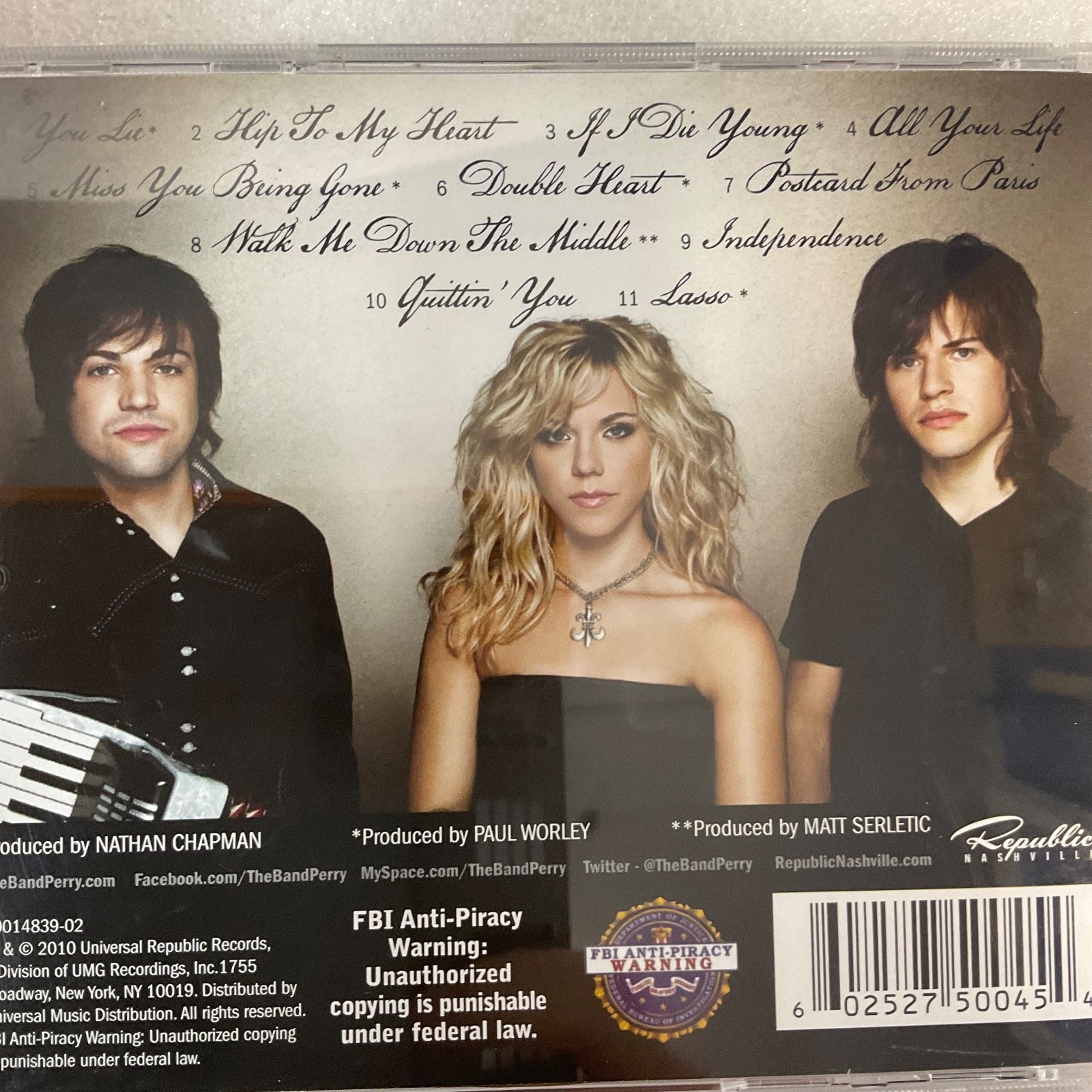 The Band Perry Self-Titled CD 2010 Republic Nashville Country Album - Image 11