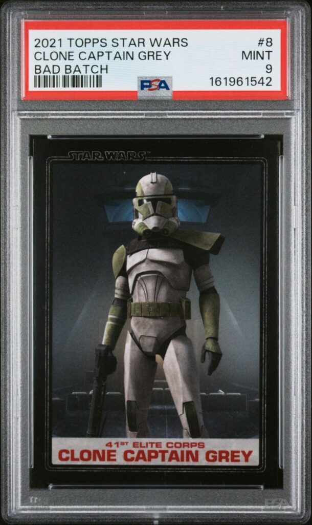 Star Wars 2021 Topps Bad Batch Clone Captain Grey #8 PSA 9 CERT#161961542 - Image 1