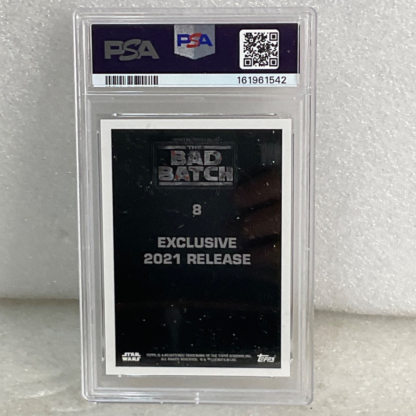 Star Wars 2021 Topps Bad Batch Clone Captain Grey #8 PSA 9 CERT#161961542 - Image 7