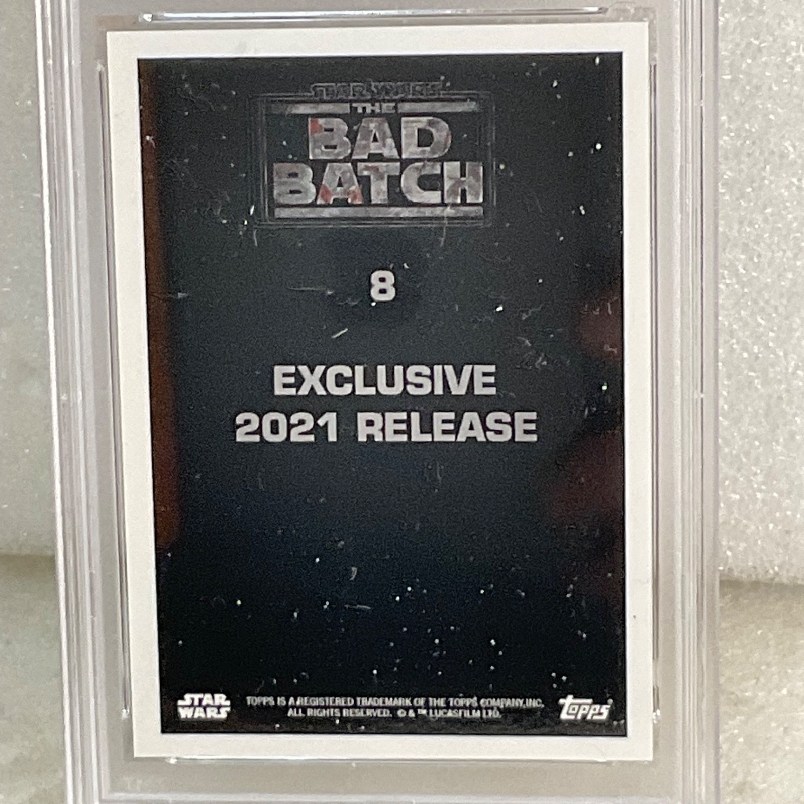 Star Wars 2021 Topps Bad Batch Clone Captain Grey #8 PSA 9 CERT#161961542 - Image 9