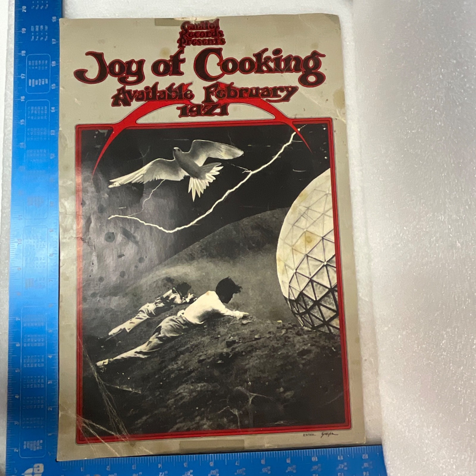 1971 Joy of Cooking Capitol Records Promo Poster Tuten Singer 12 x 18 in - Image 12