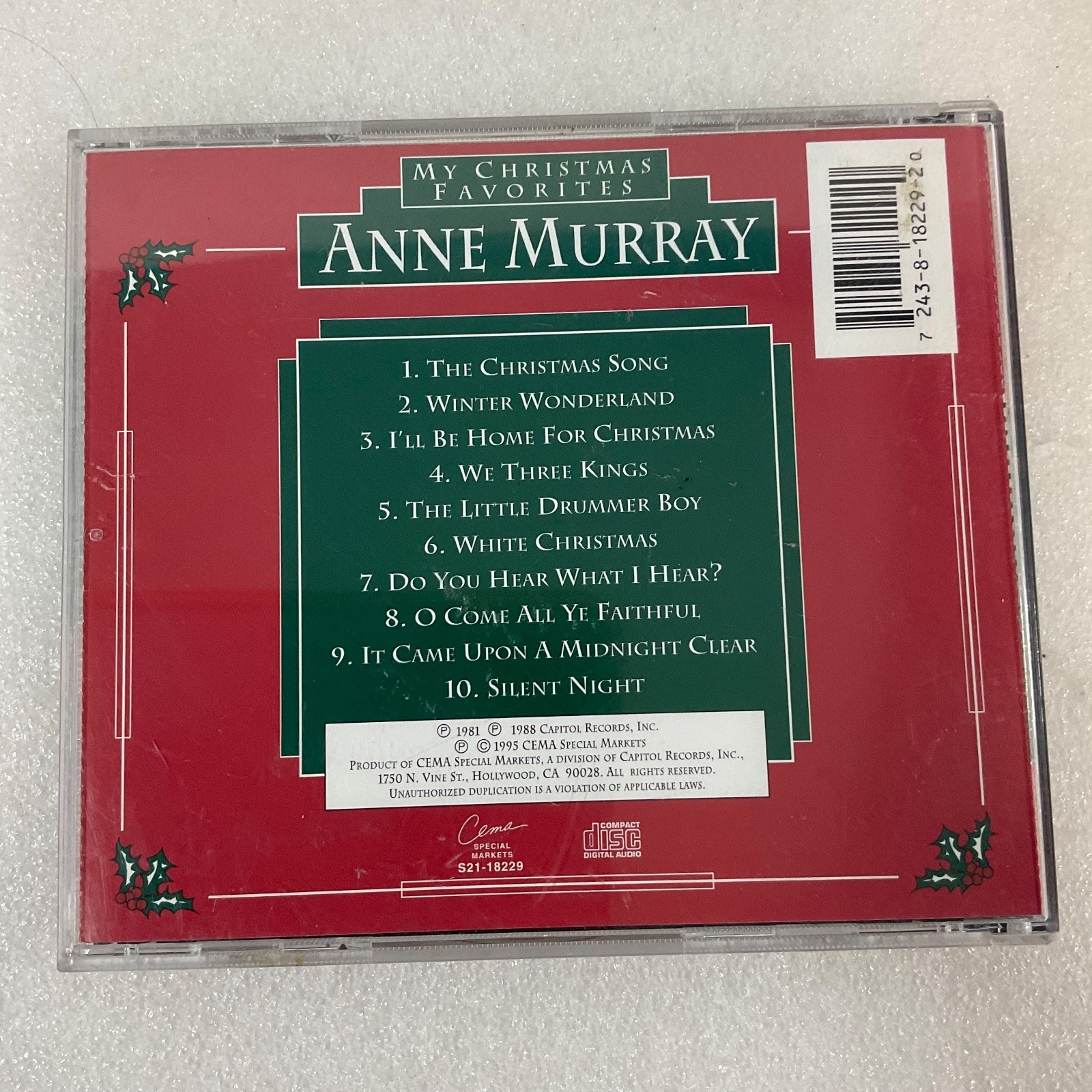 Anne Murray My Christmas Favorites CD Holiday Classics CEMA Capitol - Image 2