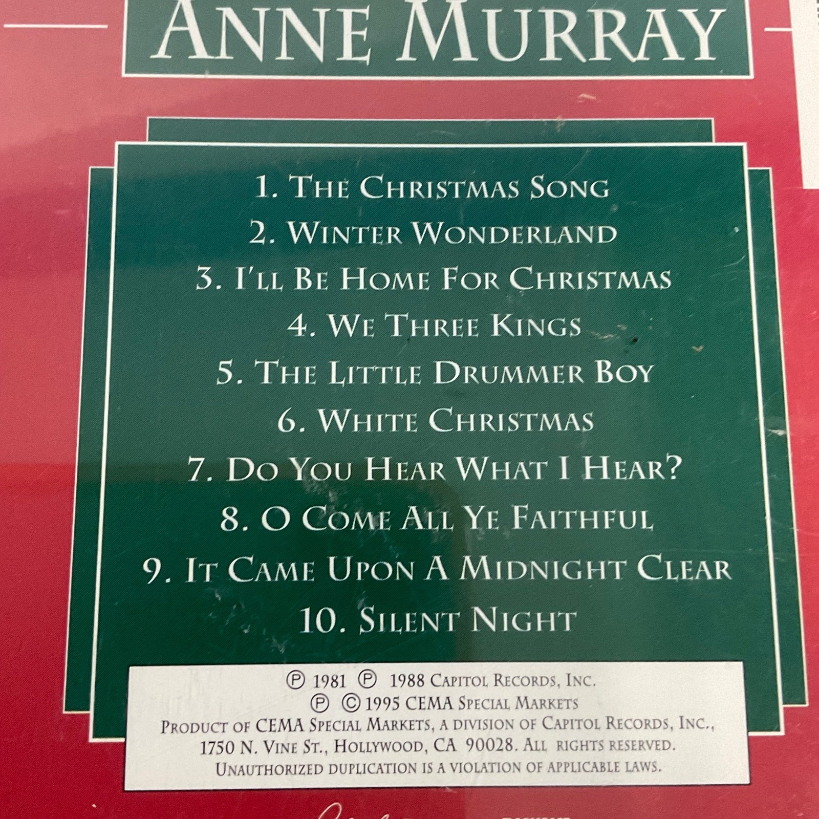 Anne Murray My Christmas Favorites CD Holiday Classics CEMA Capitol - Image 12