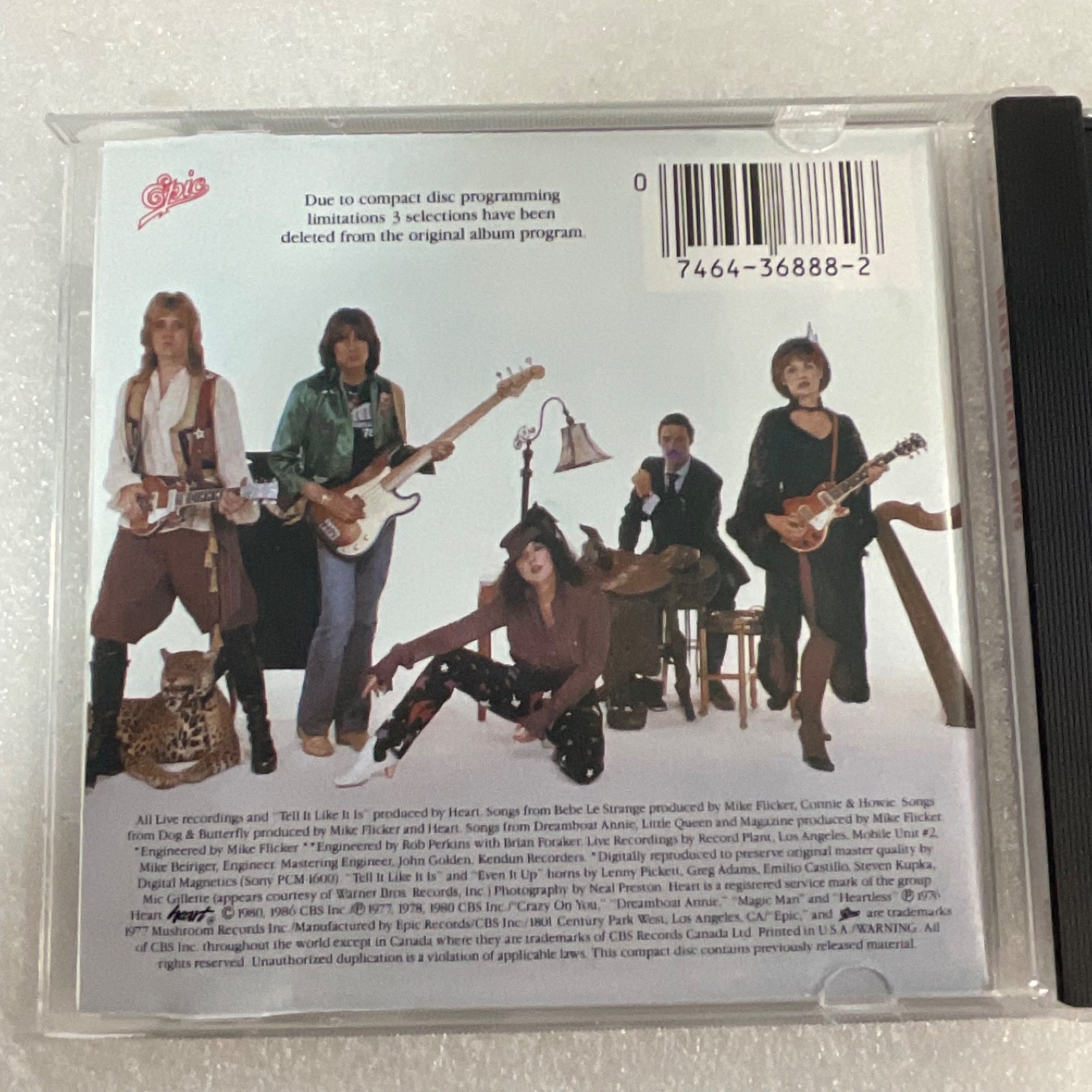 Heart Greatest Hits CD Epic EGK 36888 Classic Rock Compilation - Image 13
