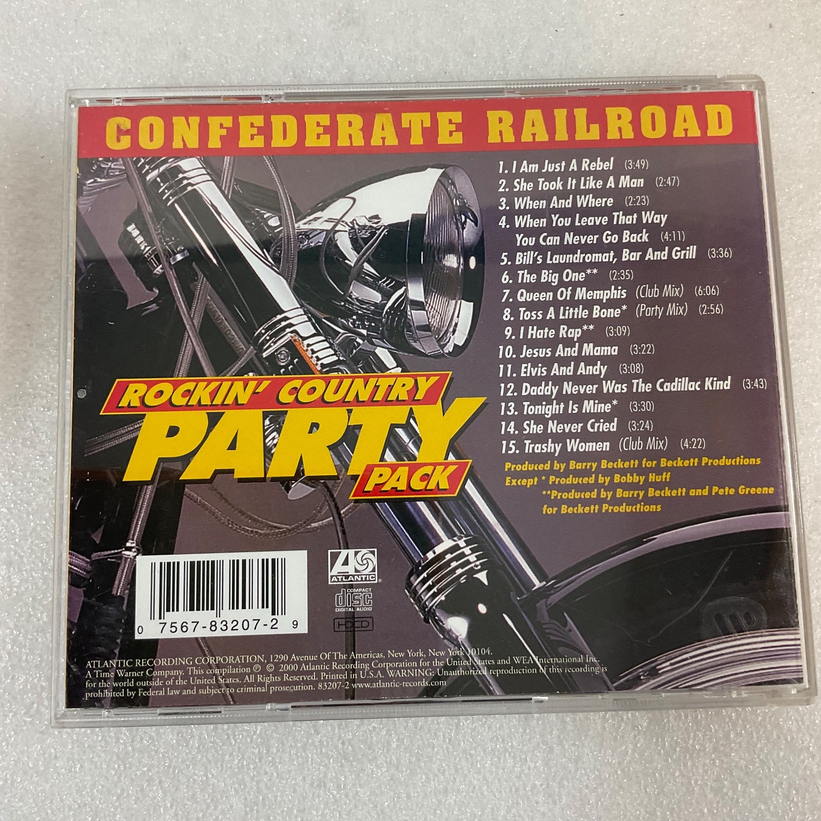 Confederate Railroad Rockin’ Country Party Pack CD Atlantic 2000 Compilation - Image 2