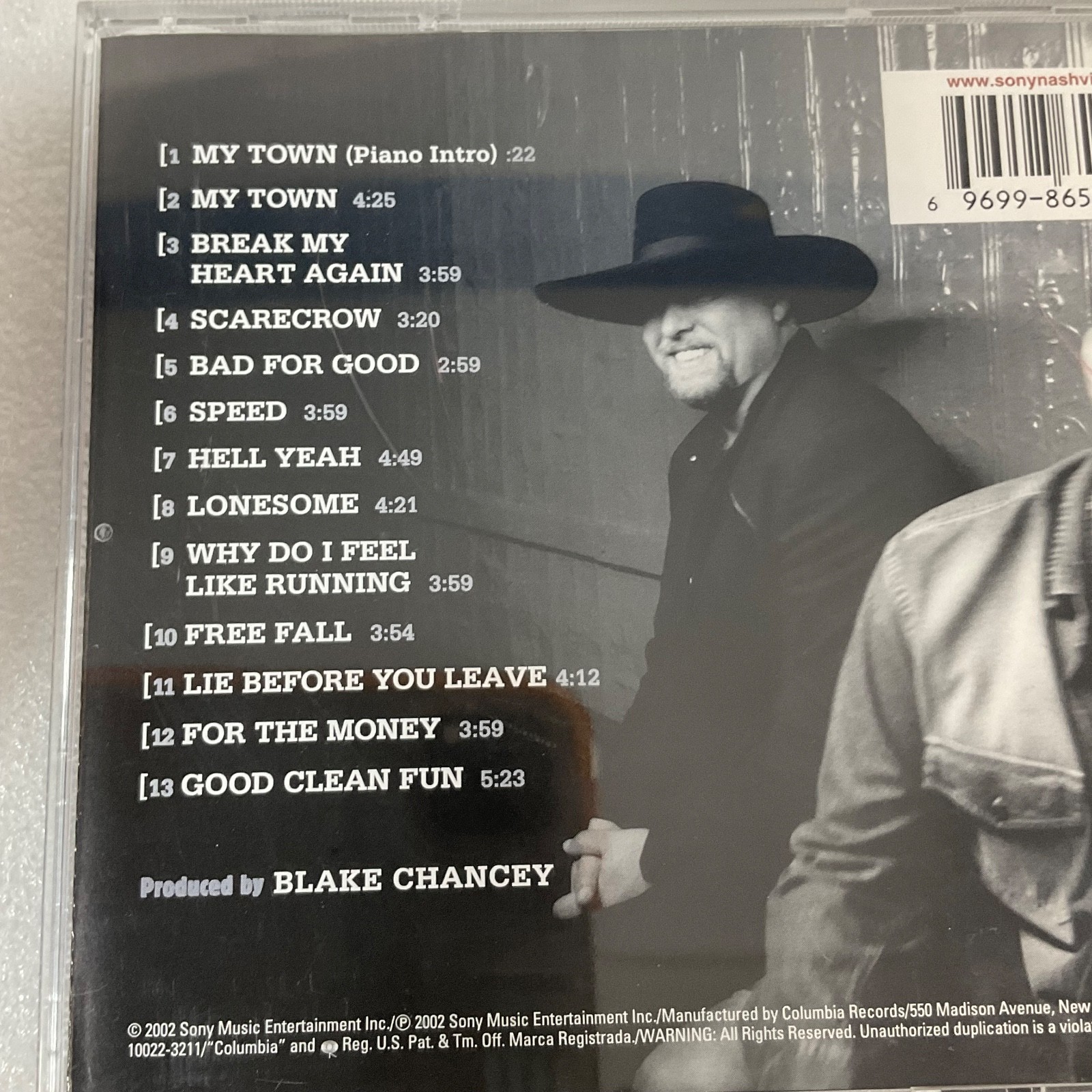 Montgomery Gentry My Town CD 2002 Columbia Country Rock Album - Image 11