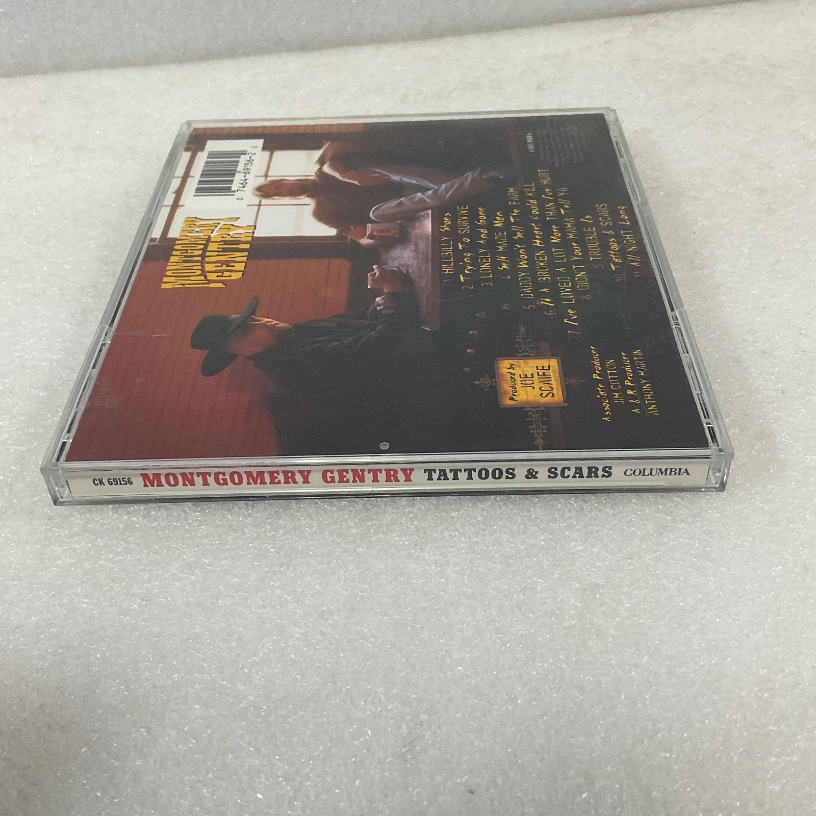 Montgomery Gentry Tattoos & Scars CD 1999 Columbia Country Rock - Image 8