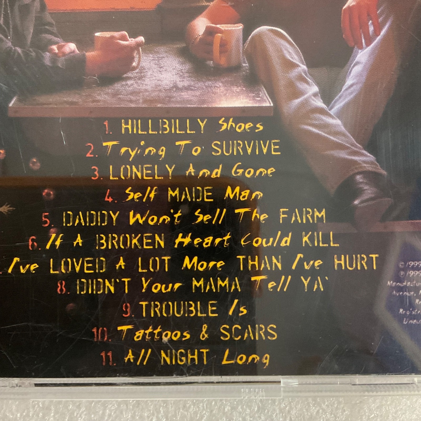 Montgomery Gentry Tattoos & Scars CD 1999 Columbia Country Rock - Image 11