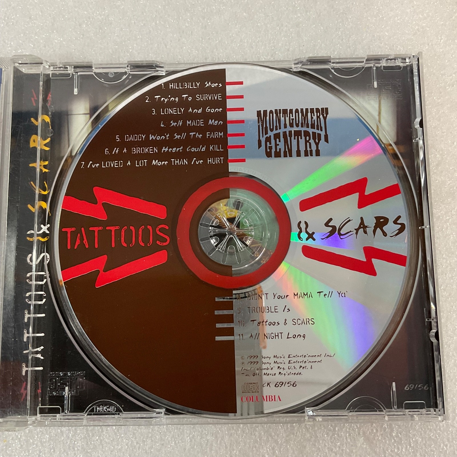 Montgomery Gentry Tattoos & Scars CD 1999 Columbia Country Rock - Image 15