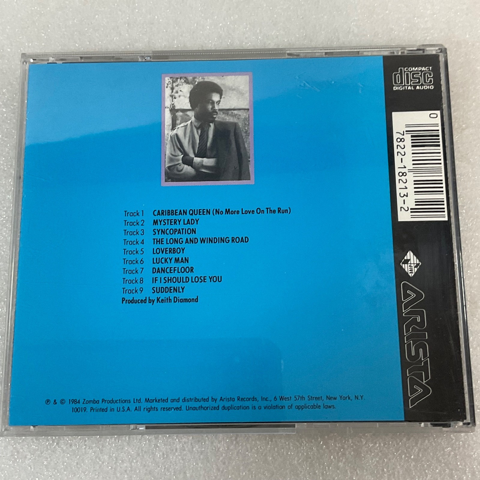 Billy Ocean Suddenly CD 1984 Arista Pop R&B Album Caribbean Queen - Image 2