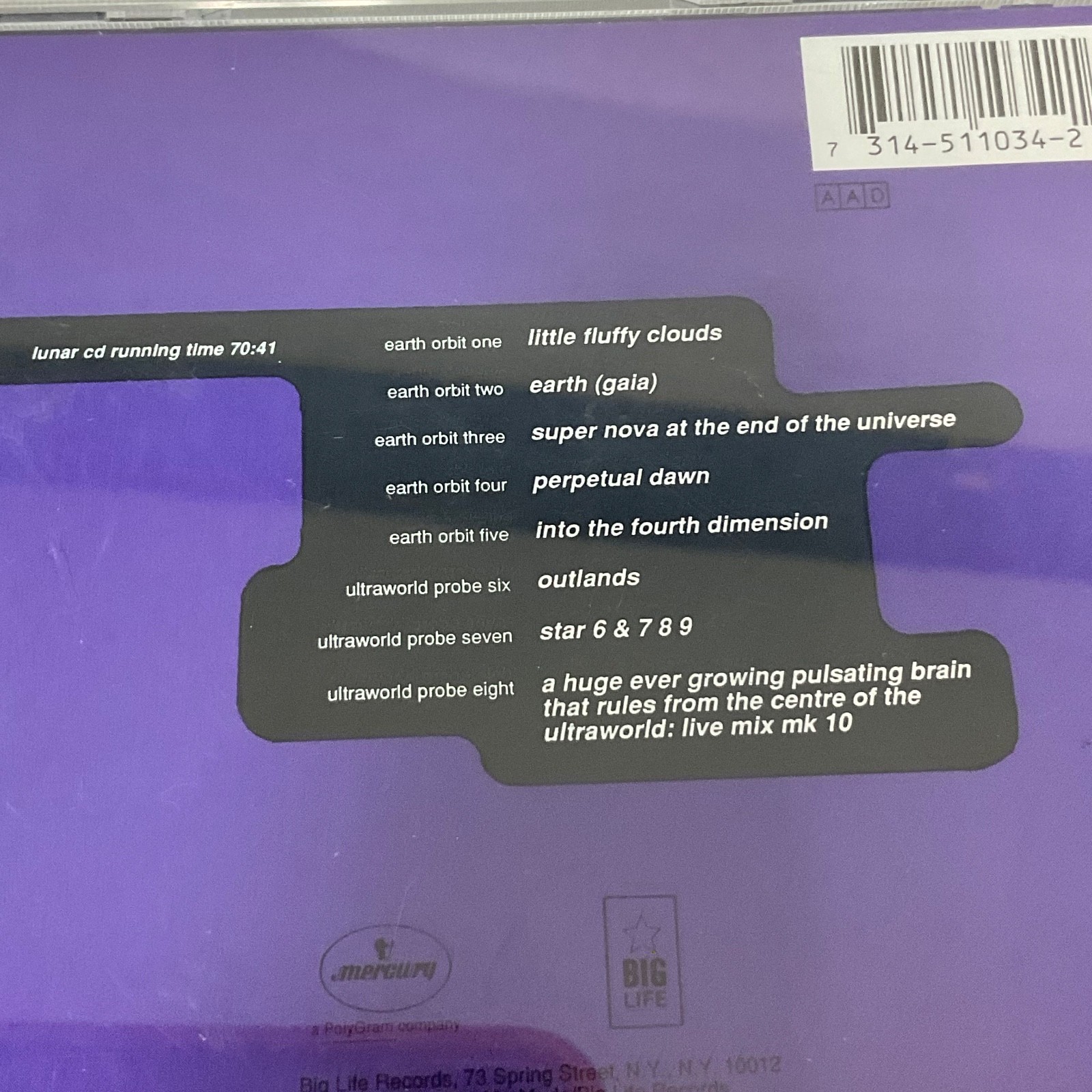 The Orb Adventures Beyond the Ultraworld CD 1991 Big Life Ambient Electronic - Image 8