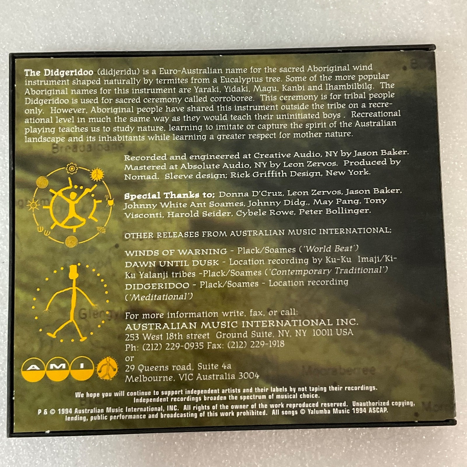 Nomad Australian Music International World Ambient Tribal CD AMI 4004-2 - Image 11