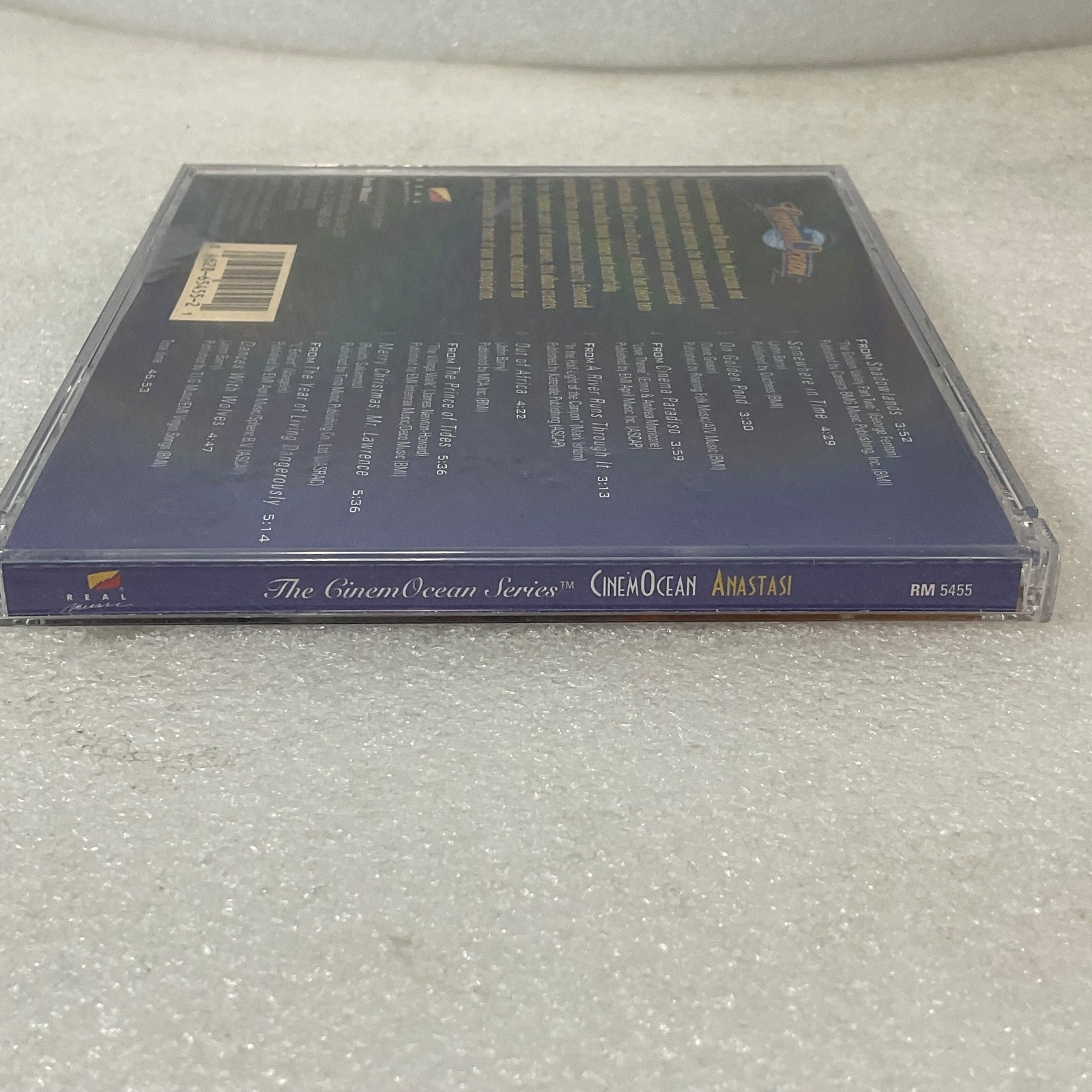 CinemOcean Anastasi Romantic Movie Themes CD 1995 Real Music Soundtrack - Image 3