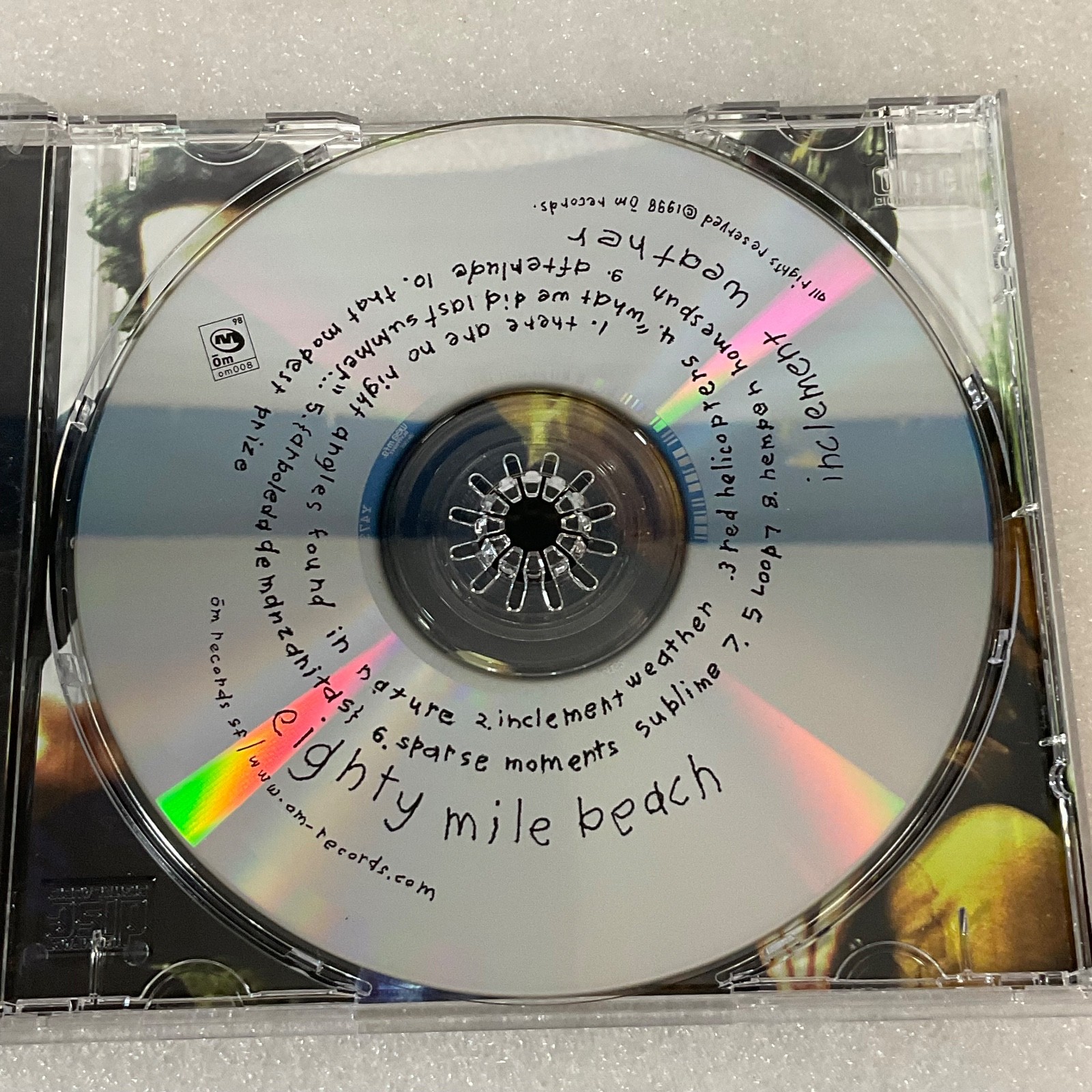 Eighty Mile Beach Inclement Weather CD 1998 Om Records Electronic Downtempo - Image 10