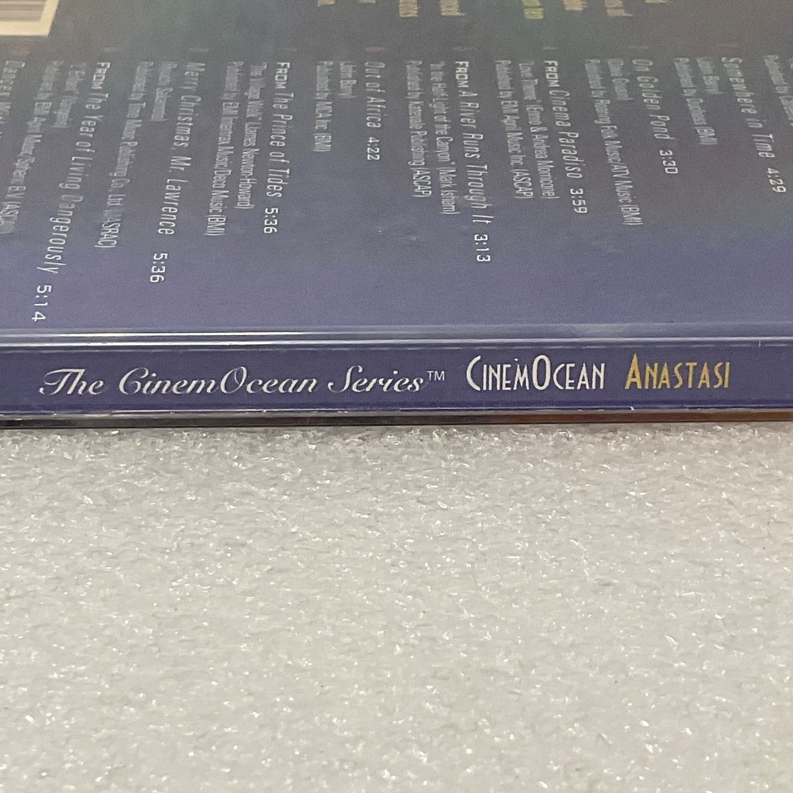 CinemOcean Anastasi Romantic Movie Themes CD 1995 Real Music Soundtrack - Image 5