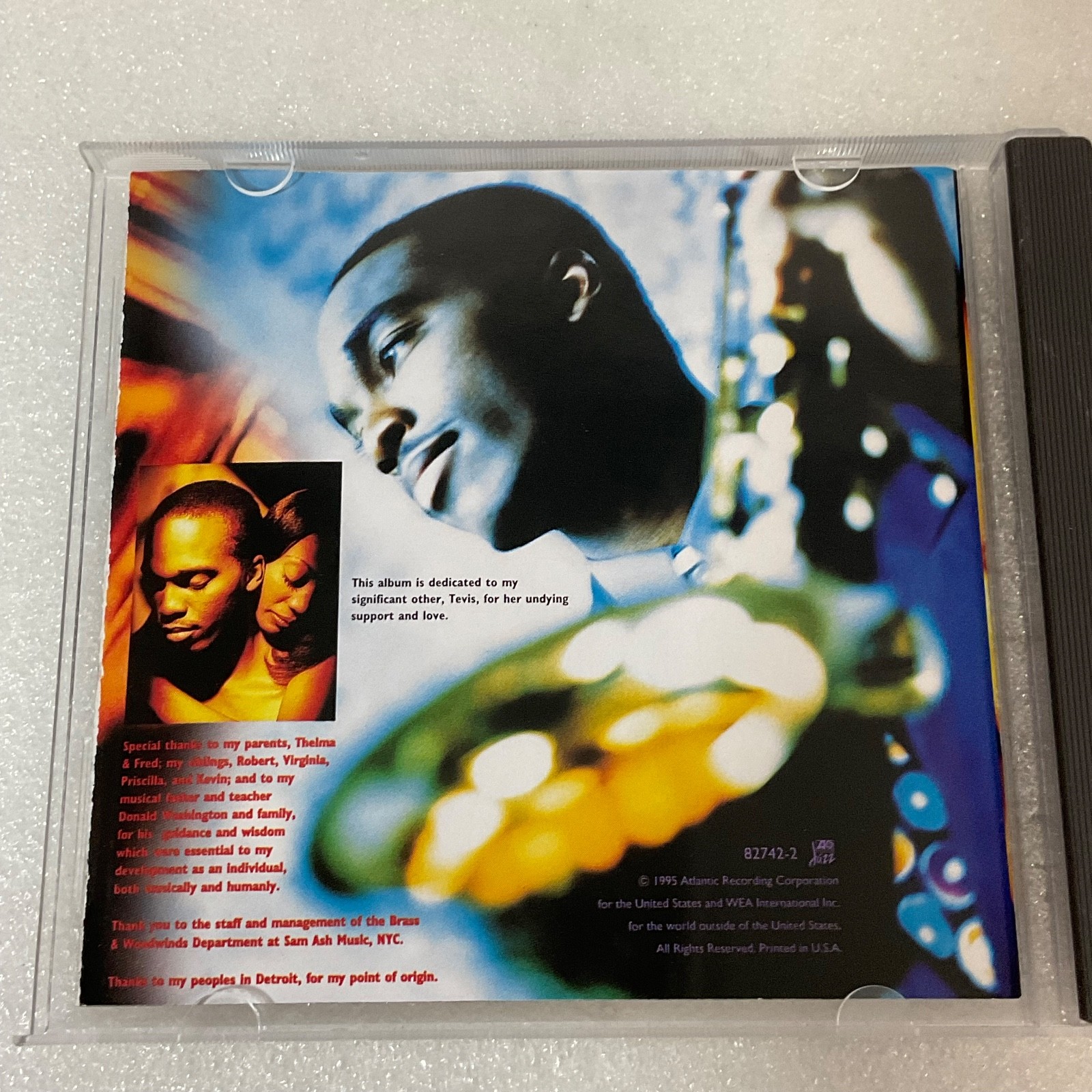 James Carter The Real Quietstorm CD 1995 Atlantic Jazz 82742-2 - Image 11