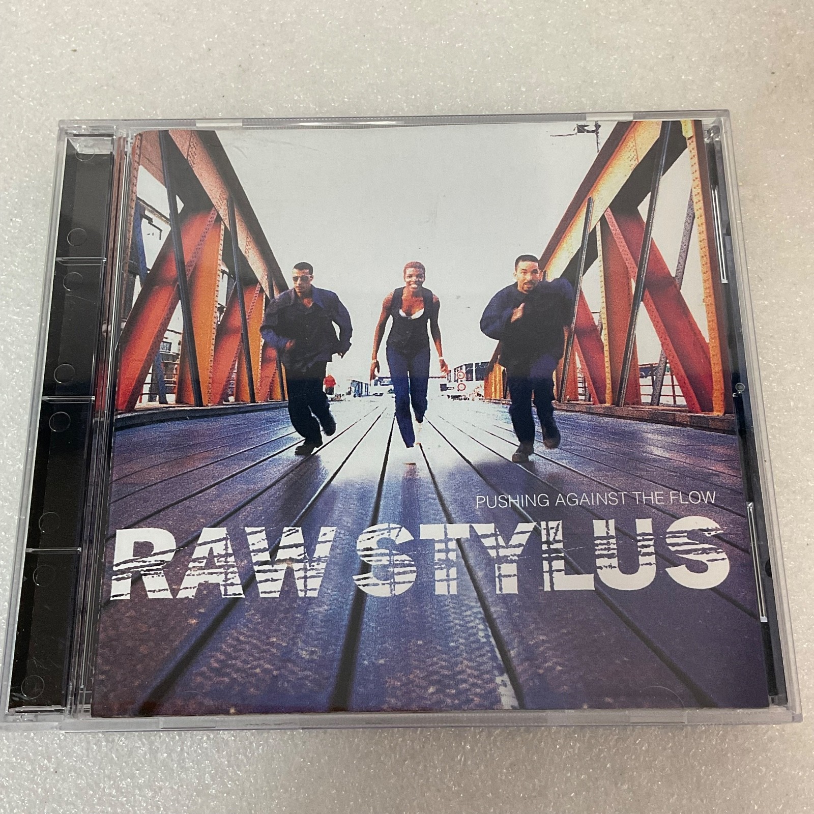 Raw Stylus Pushing Against the Flow CD 1995 Geffen Records Hip Hop Soul - Image 1
