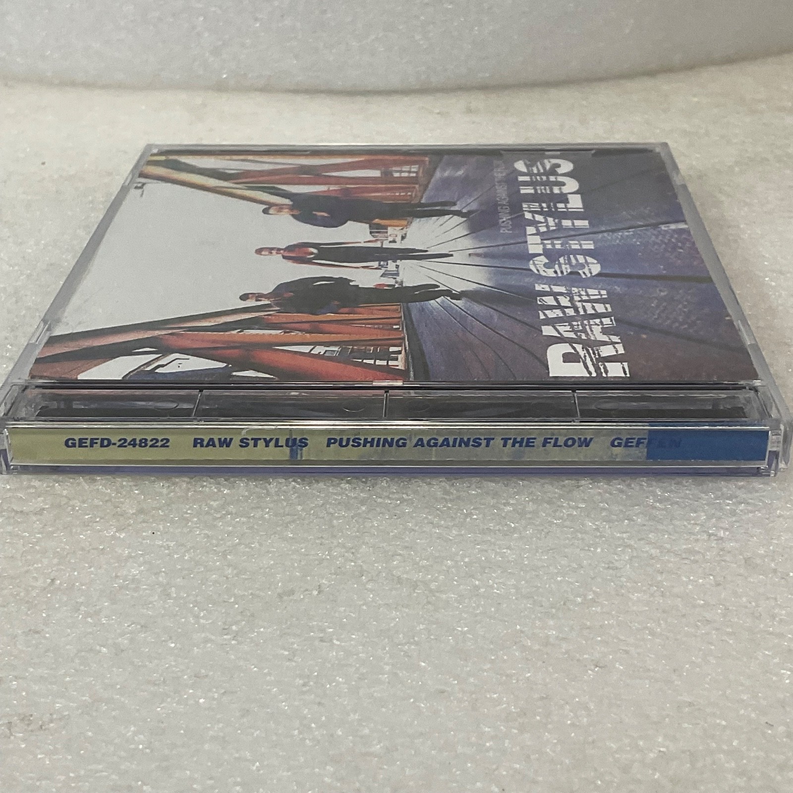 Raw Stylus Pushing Against the Flow CD 1995 Geffen Records Hip Hop Soul - Image 3