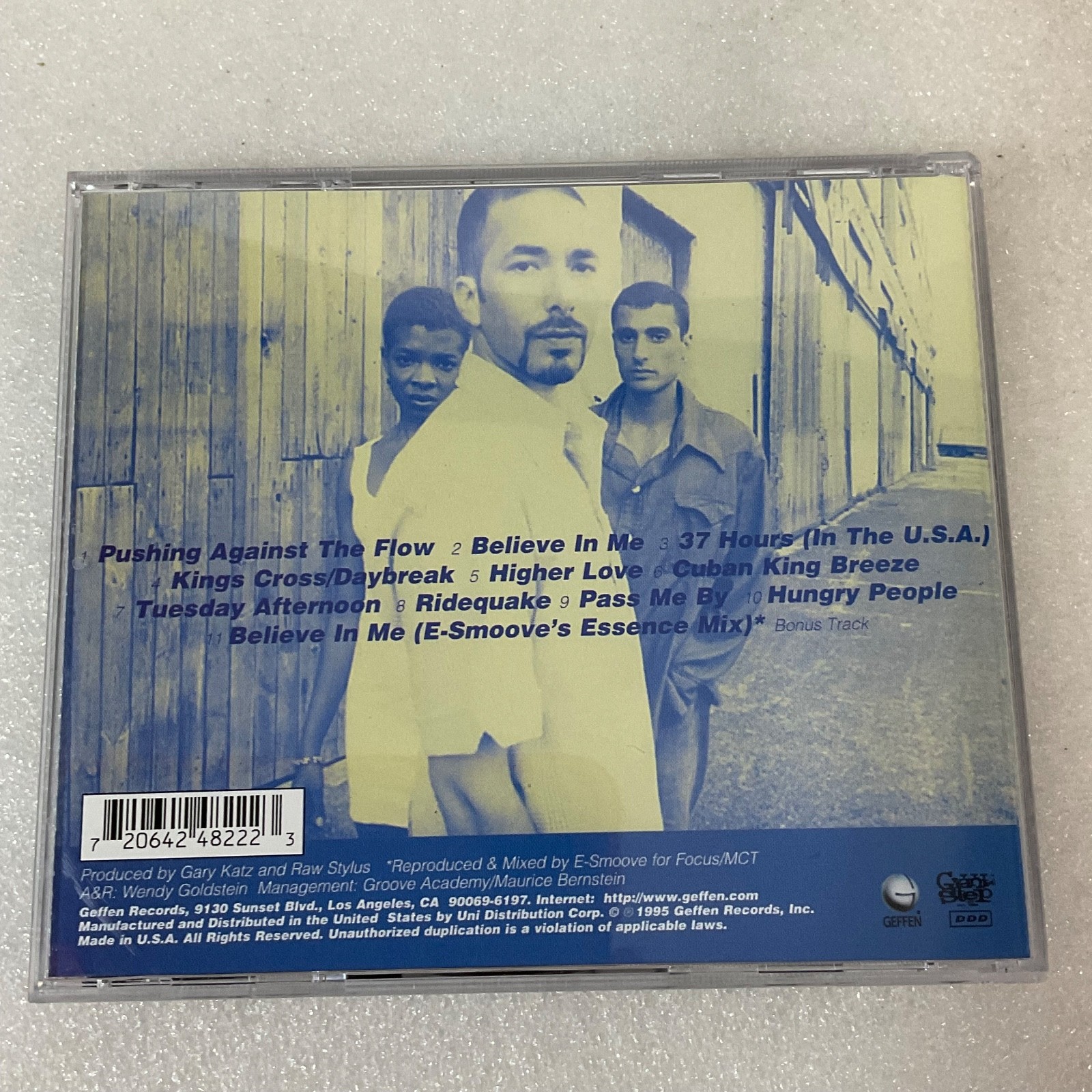 Raw Stylus Pushing Against the Flow CD 1995 Geffen Records Hip Hop Soul - Image 2