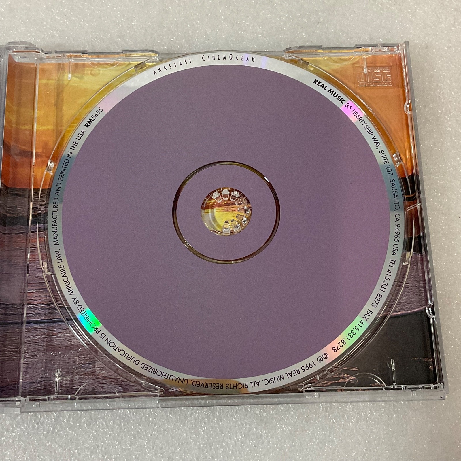 CinemOcean Anastasi Romantic Movie Themes CD 1995 Real Music Soundtrack - Image 15