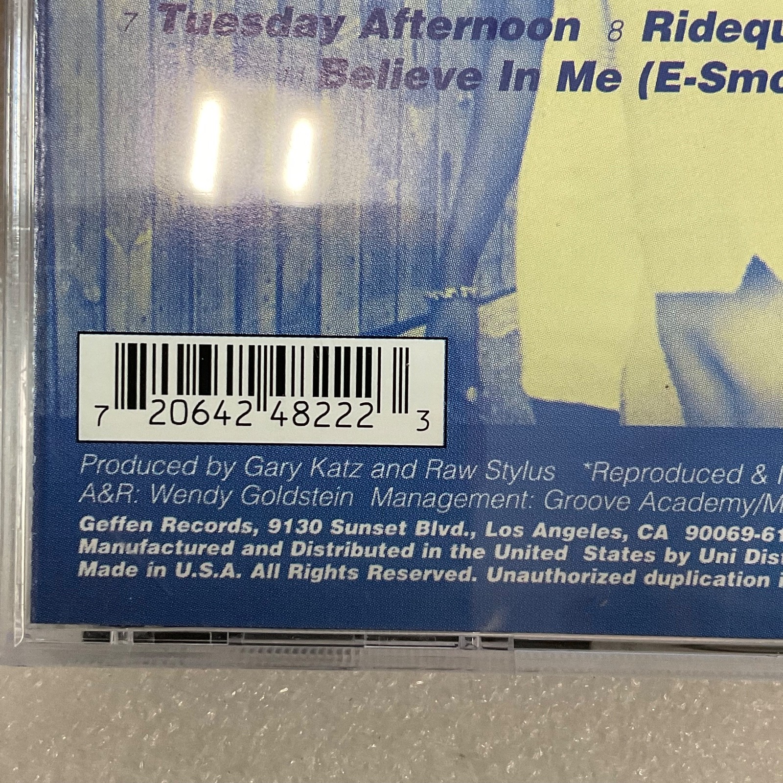 Raw Stylus Pushing Against the Flow CD 1995 Geffen Records Hip Hop Soul - Image 7