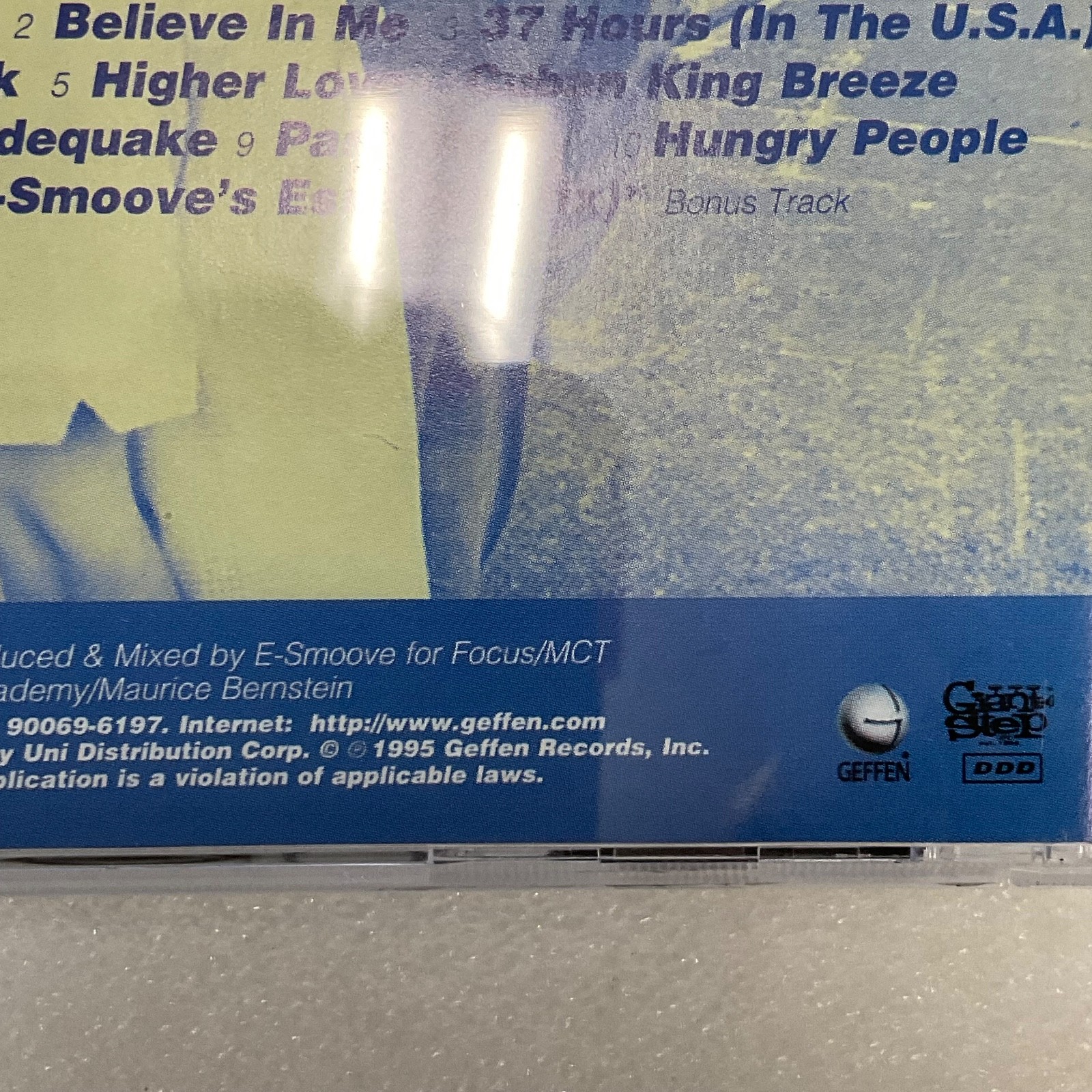 Raw Stylus Pushing Against the Flow CD 1995 Geffen Records Hip Hop Soul - Image 8