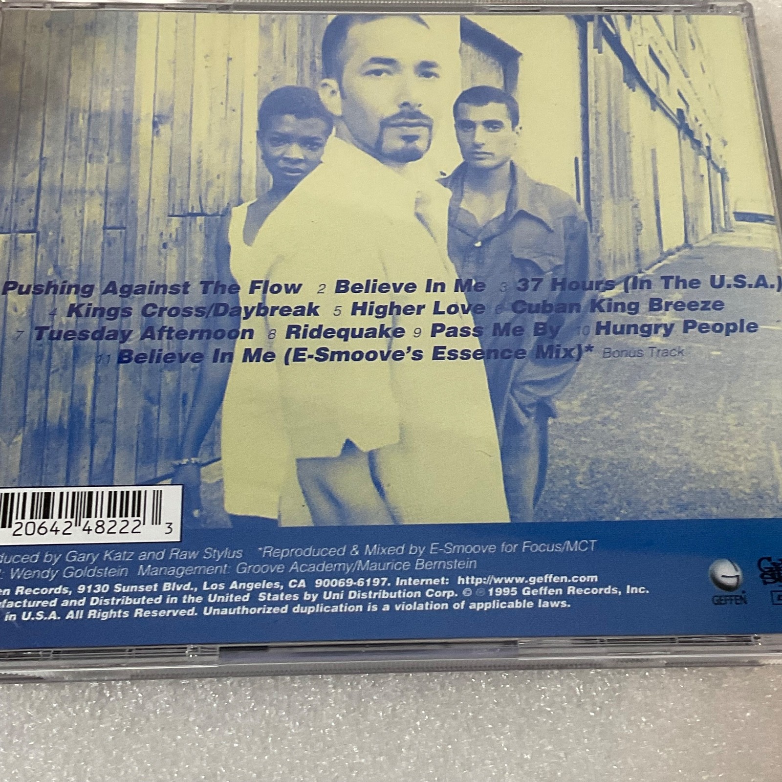 Raw Stylus Pushing Against the Flow CD 1995 Geffen Records Hip Hop Soul - Image 9
