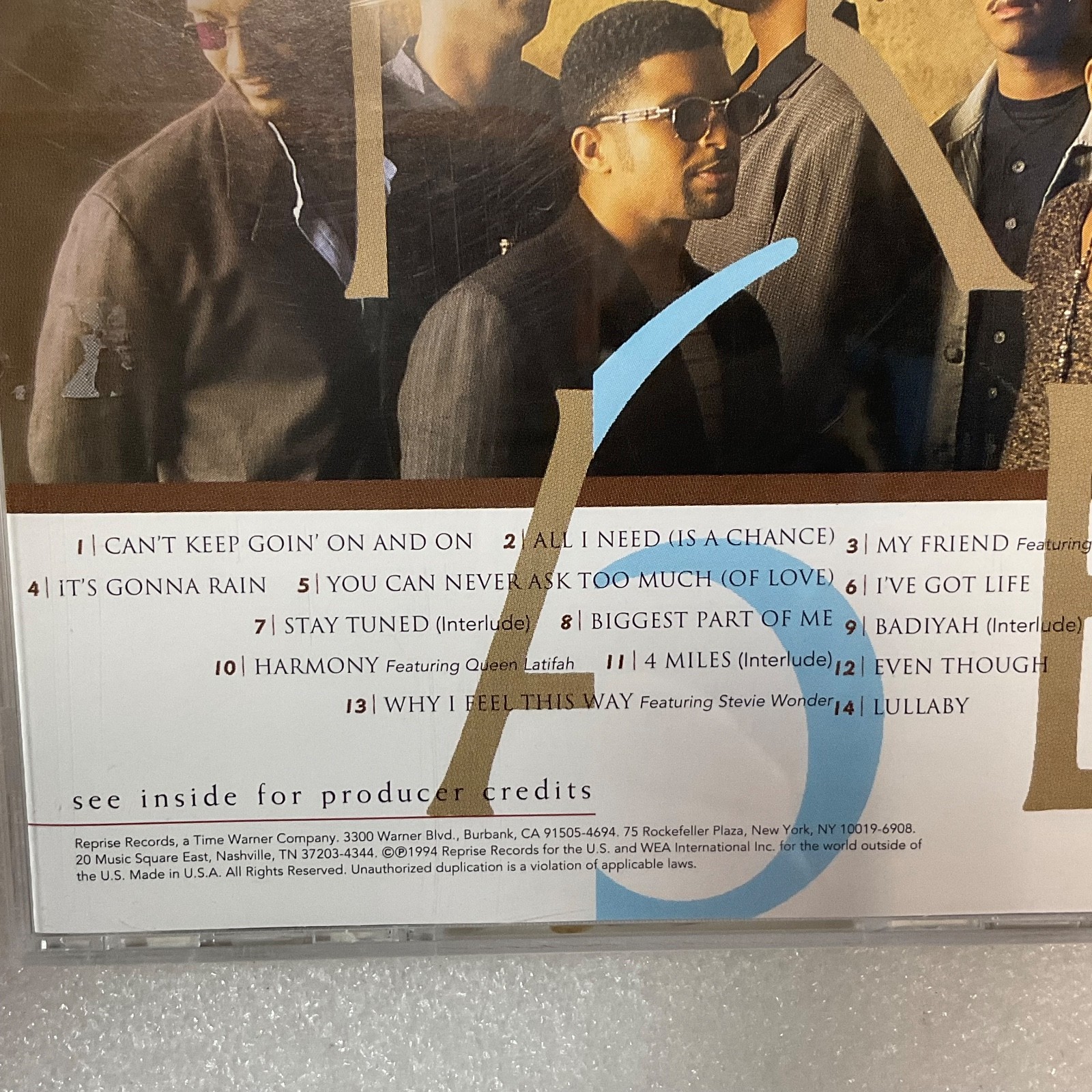 Take 6 Join The Band CD Reprise 1994 Gospel Vocal Jazz Group Album - Image 11