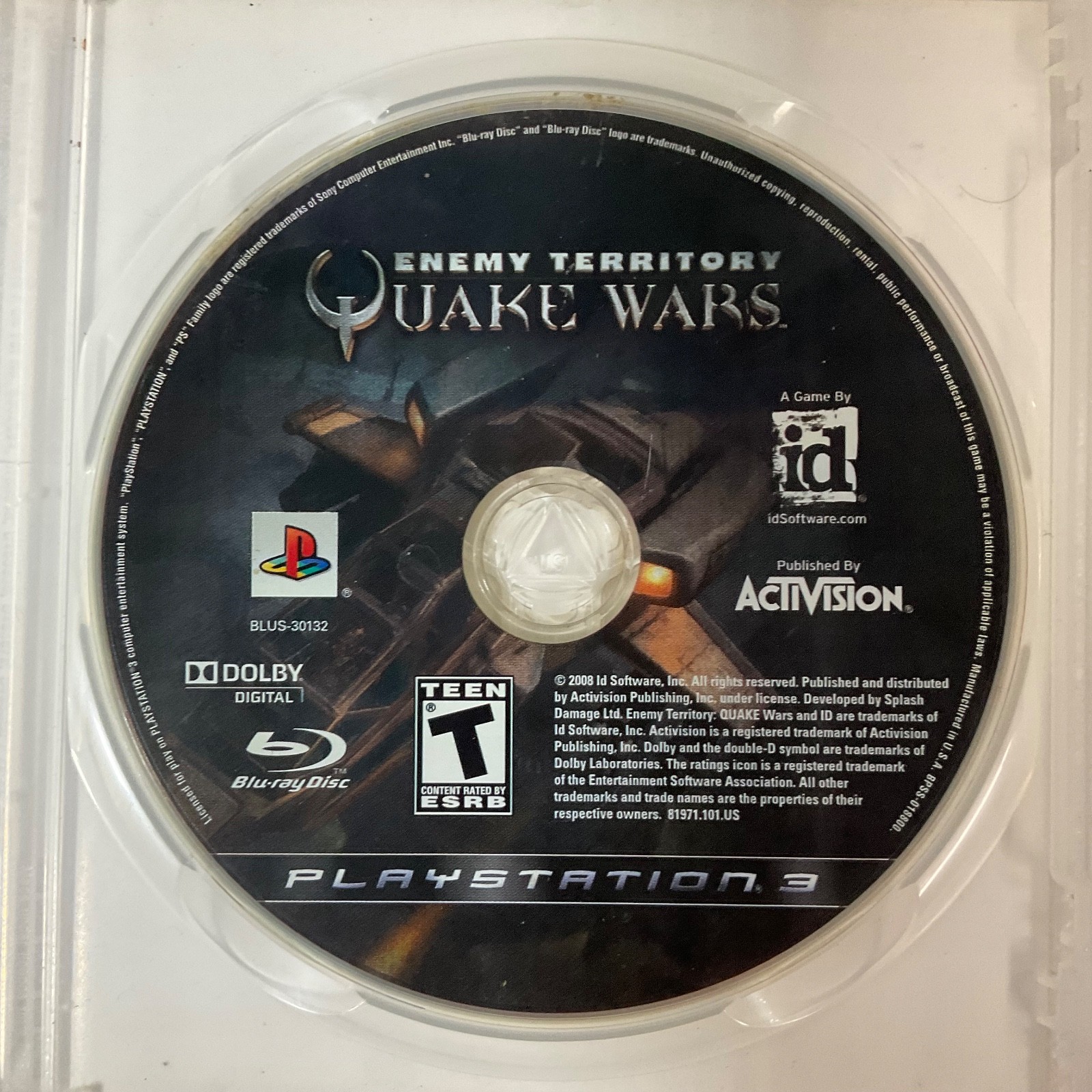 PlayStation 3 Game Lot Call of Duty Ghosts & Enemy Territory Quake Wars PS3 - Image 6