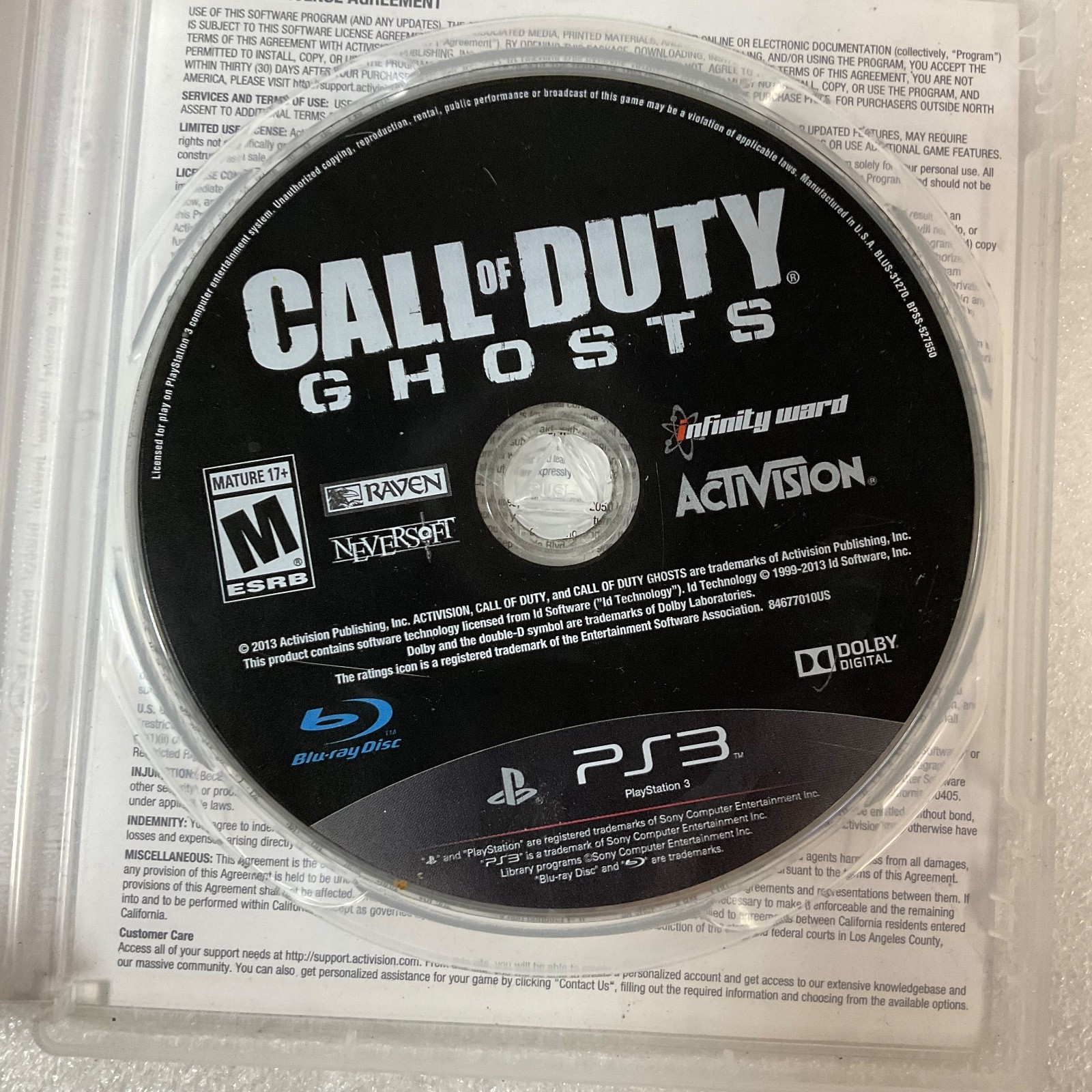 PlayStation 3 Game Lot Call of Duty Ghosts & Enemy Territory Quake Wars PS3 - Image 10