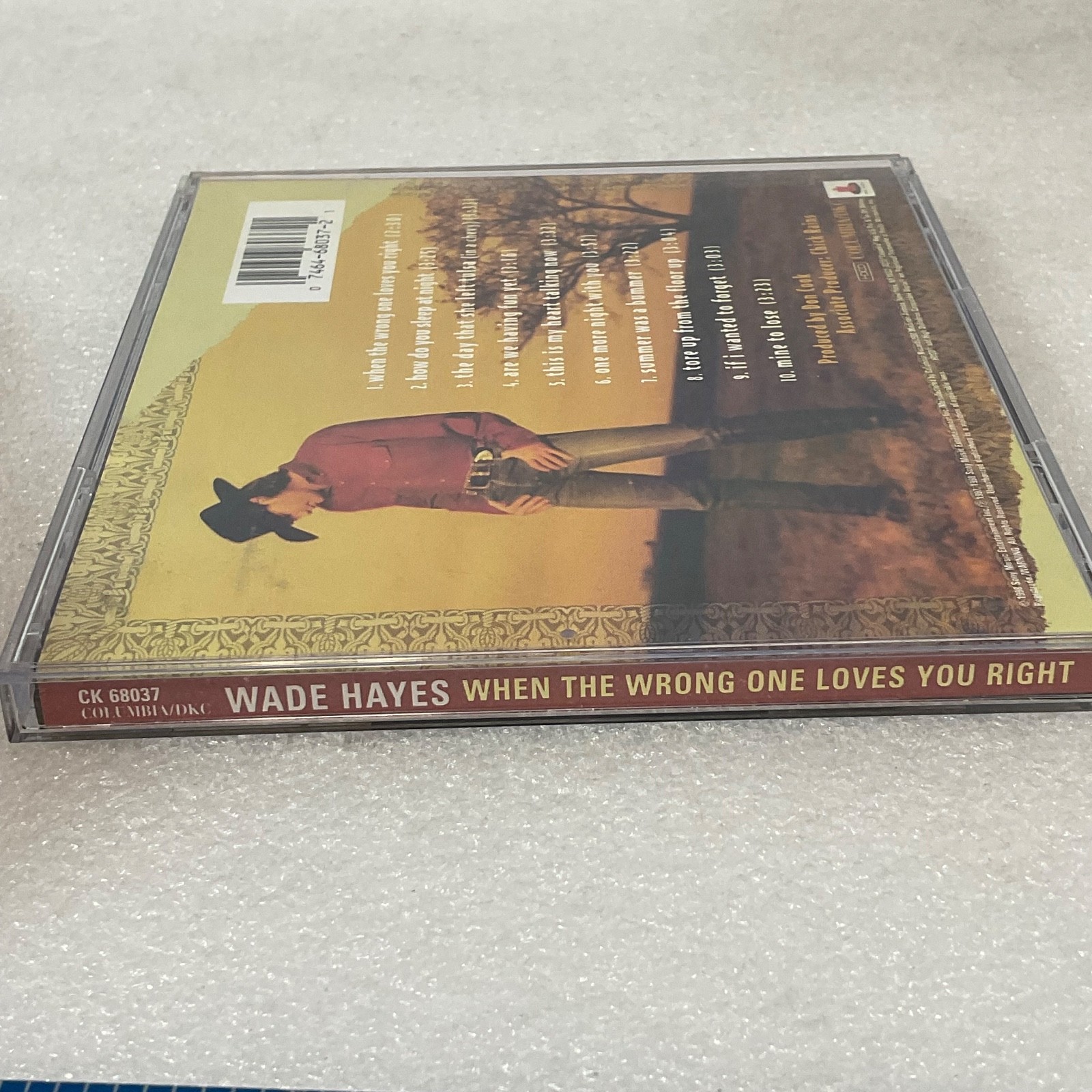 Wade Hayes When The Wrong One Loves You Right CD Country Music Album - Image 5