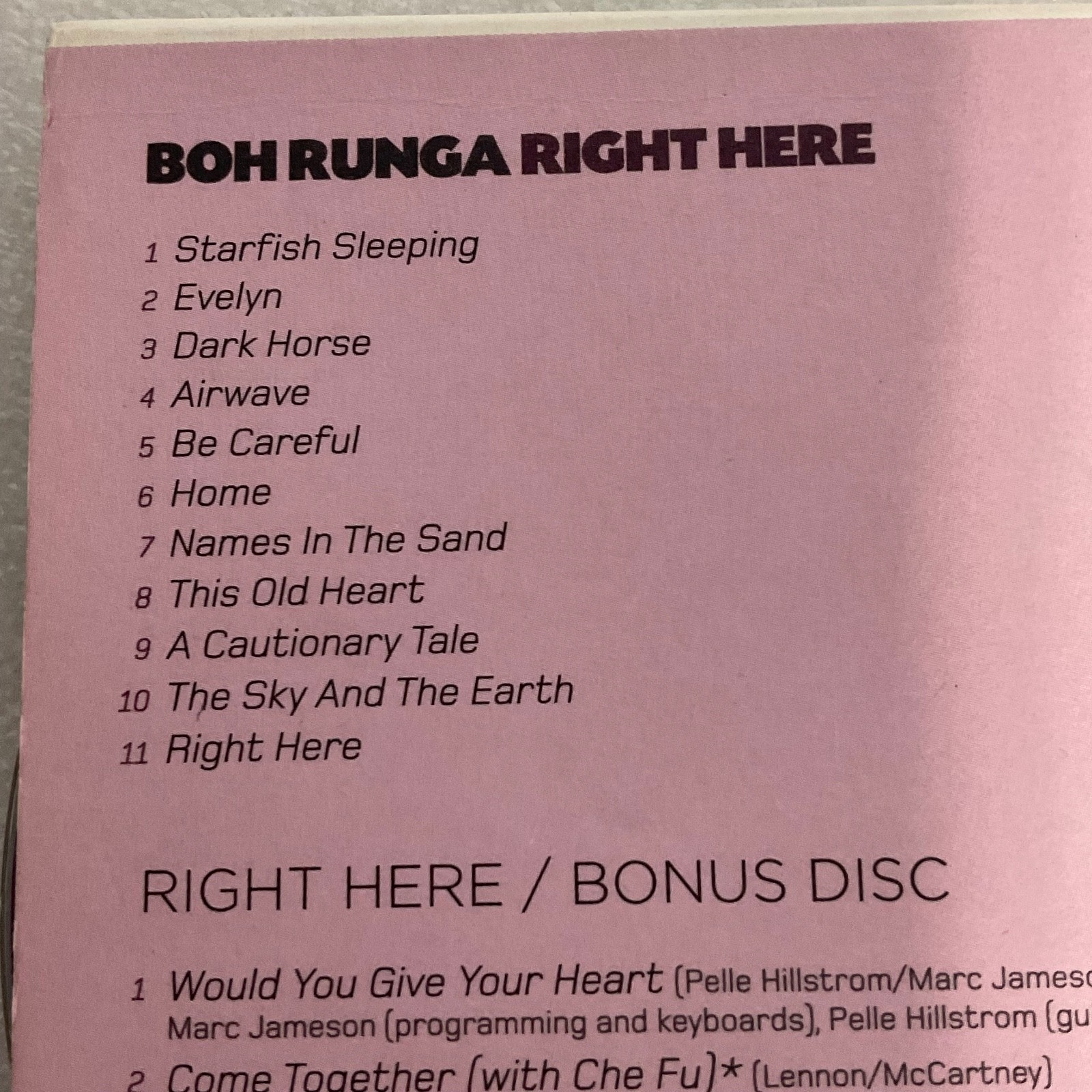 Boh Runga Right Here Special Bonus Edition 2 CD Set Indie Pop Rock - Image 8