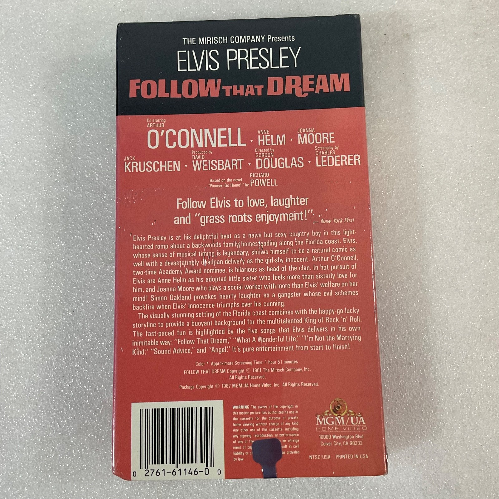 Follow That Dream VHS Sealed Elvis Presley MGM UA - Image 2