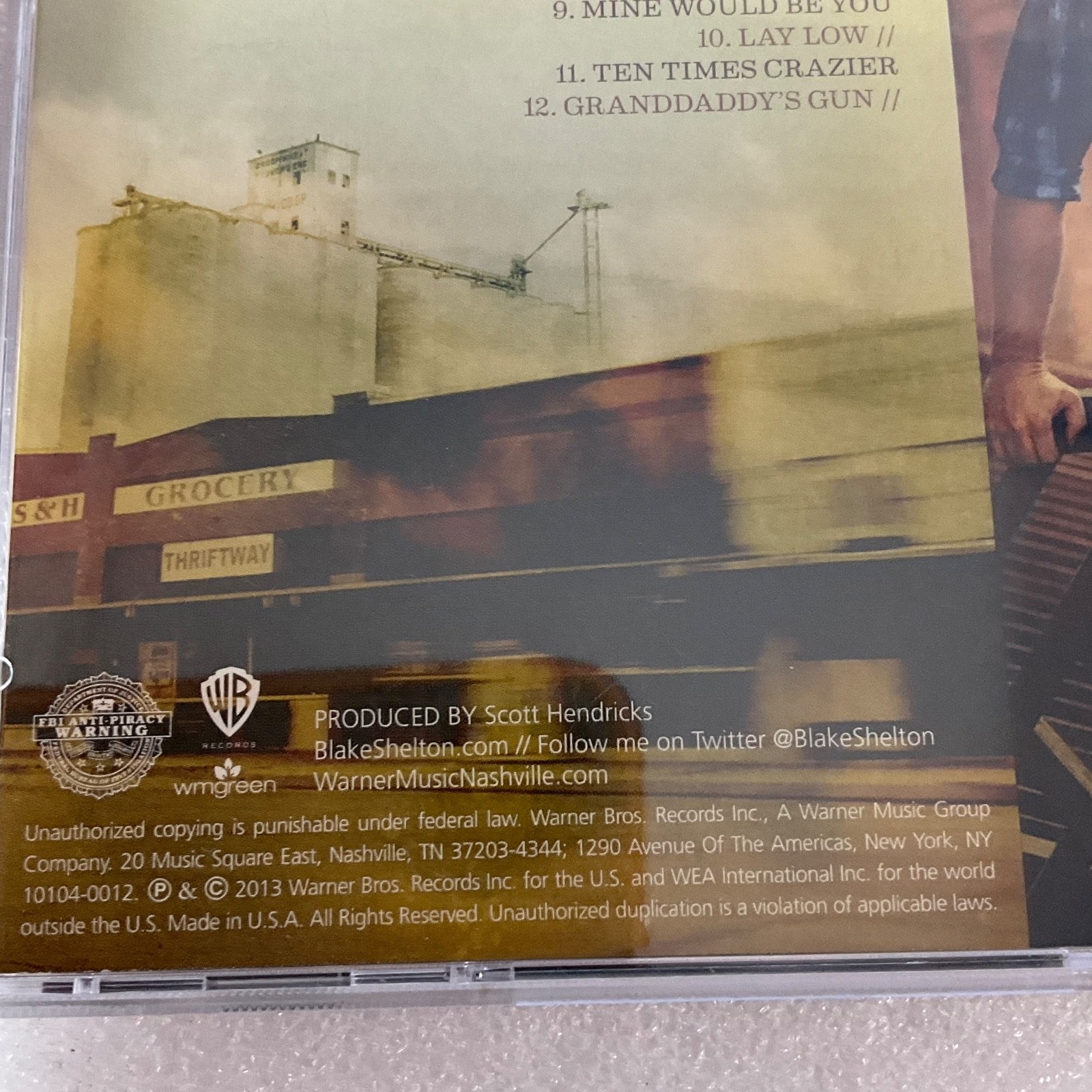 Blake Shelton Based On a True Story CD 2013 Country Warner Bros - Image 12