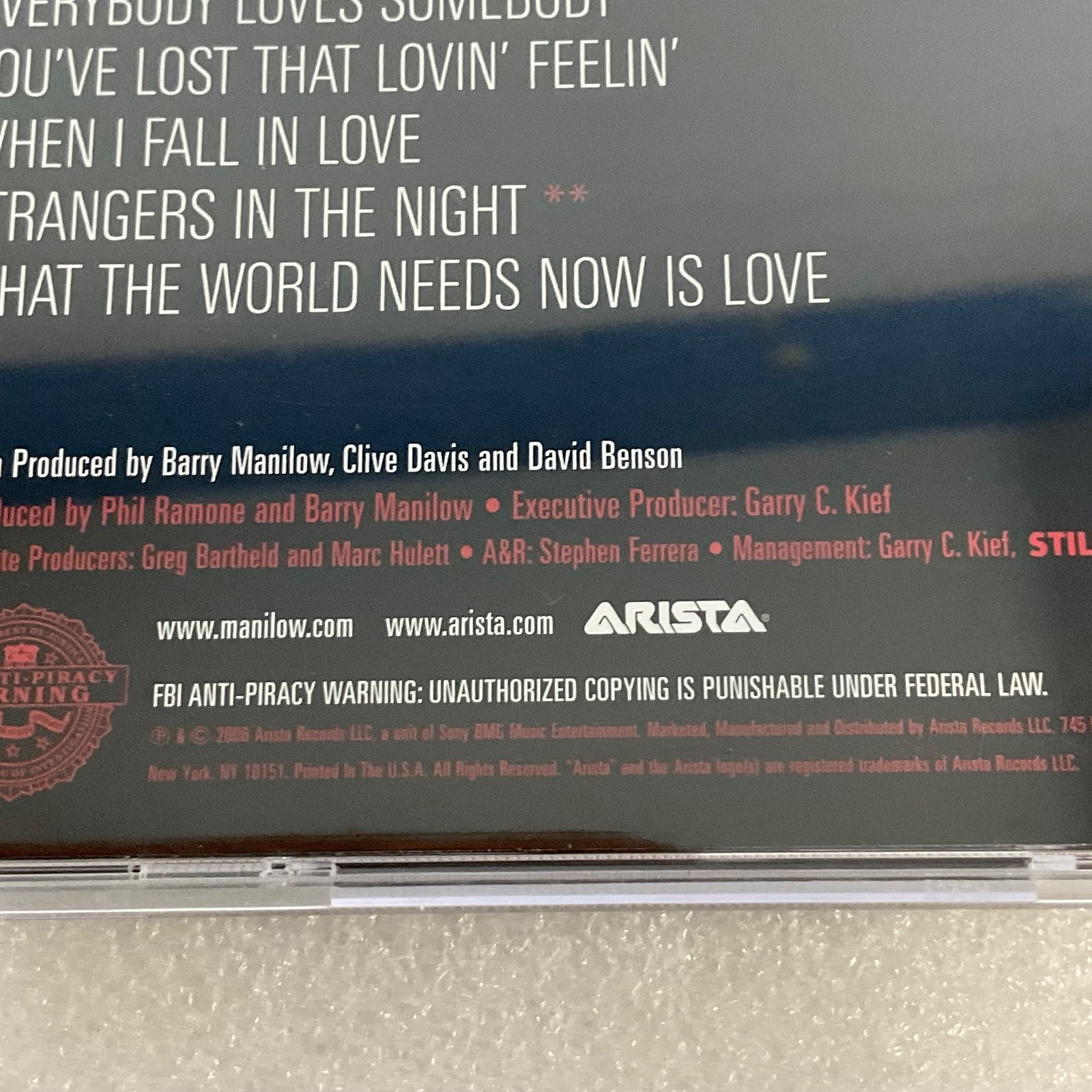 Barry Manilow The Greatest Songs of the Sixties CD Arista - Image 12