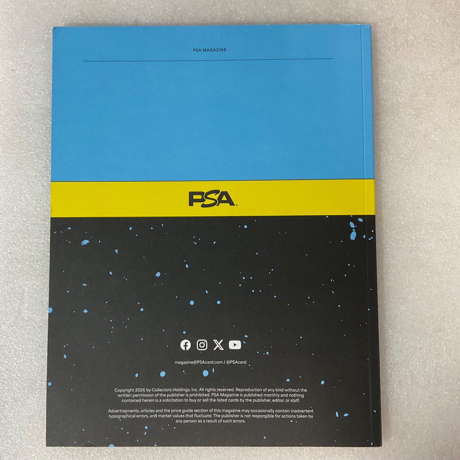 PSA Magazine January 2026 Vol 22 Invincible Cover Variant Single Issue - Image 2