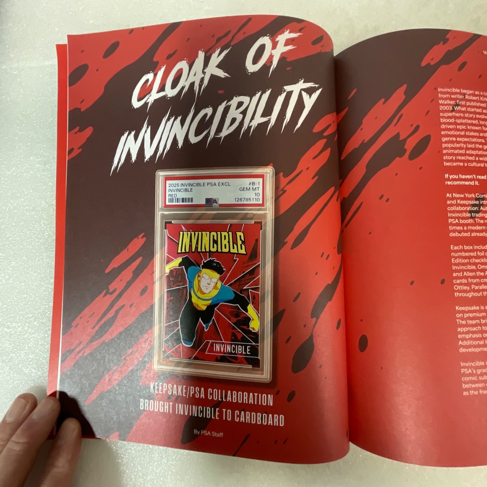 PSA Magazine January 2026 Vol 22 Invincible Cover Variant Single Issue - Image 15