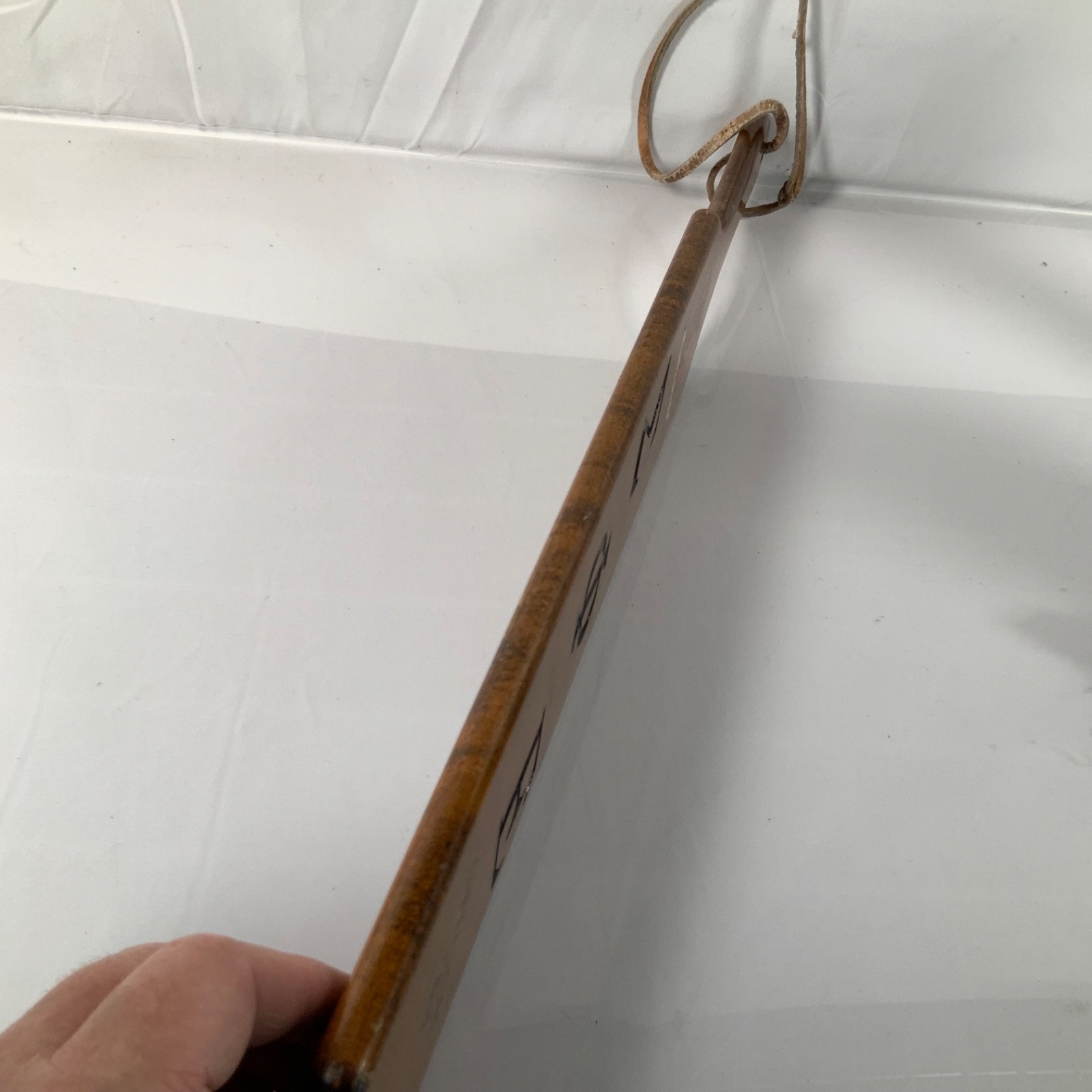 1953 Sigma Phi Epsilon Oregon Alpha Balfour Wooden Pledge Paddle 22 in - Image 12