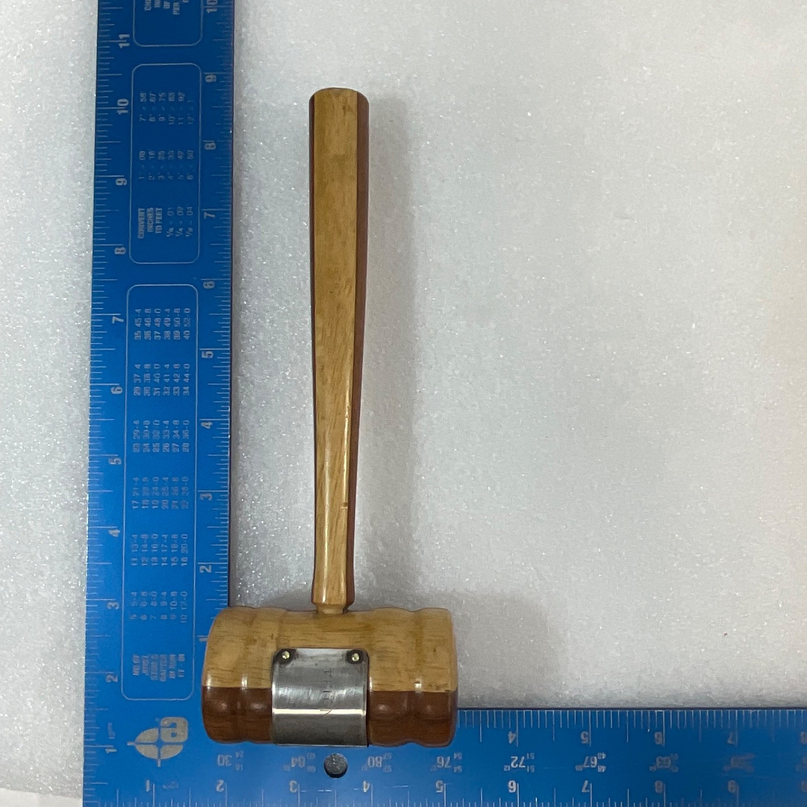 Vintage 9in Masonic Gavel Sandalwood Silver Band Vacaville Lodge 134 1951 - Image 11