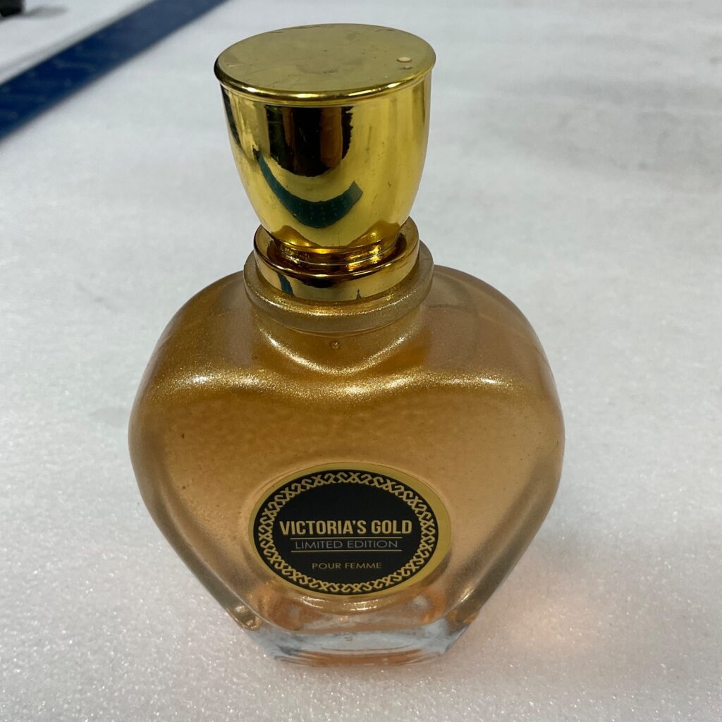 Victoria’s Gold Limited Edition Perfume Bottle 4in Empty Decorative Display - Image 1