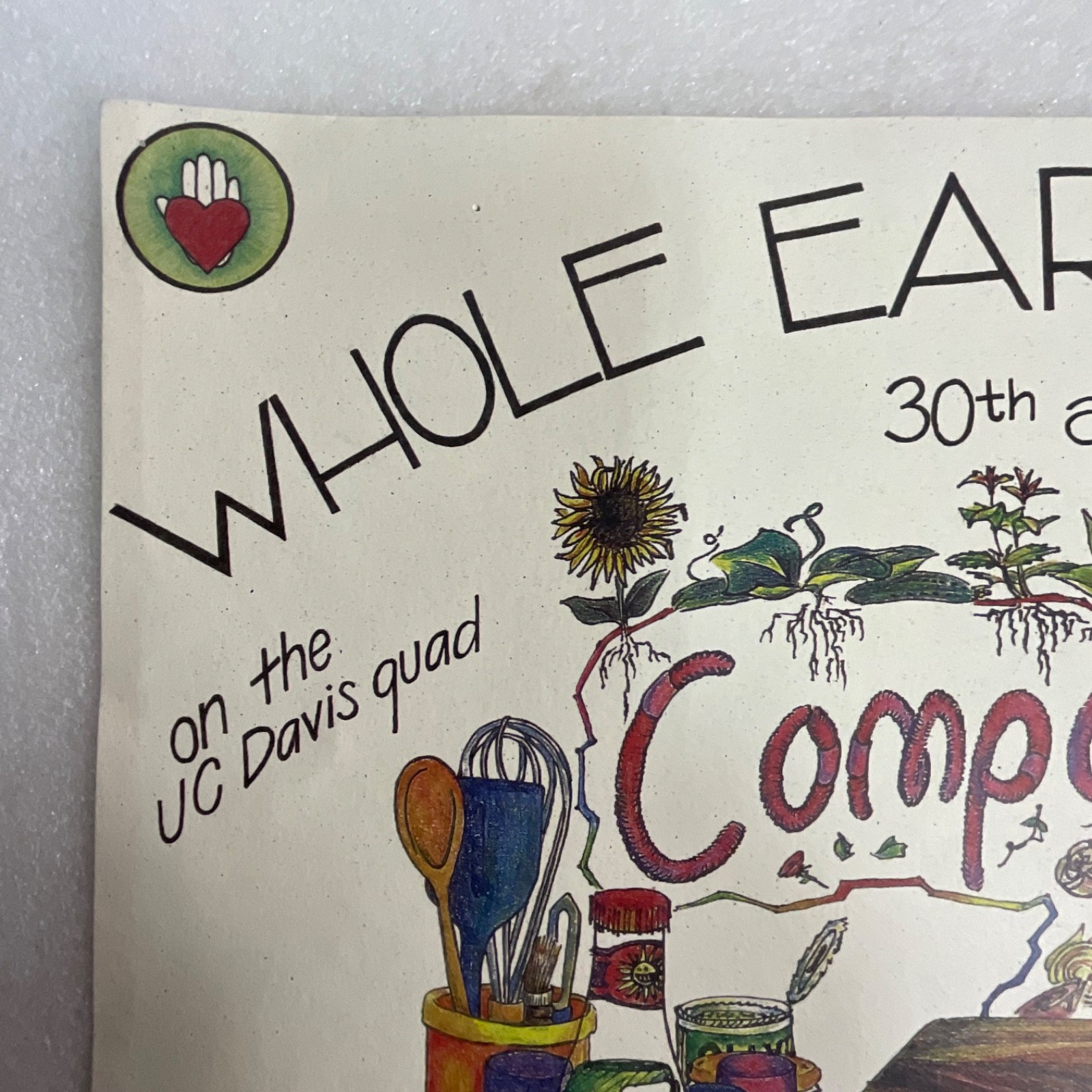 2000 UC Davis Whole Earth Festival 30th Anniversary Compost This Poster - Image 2
