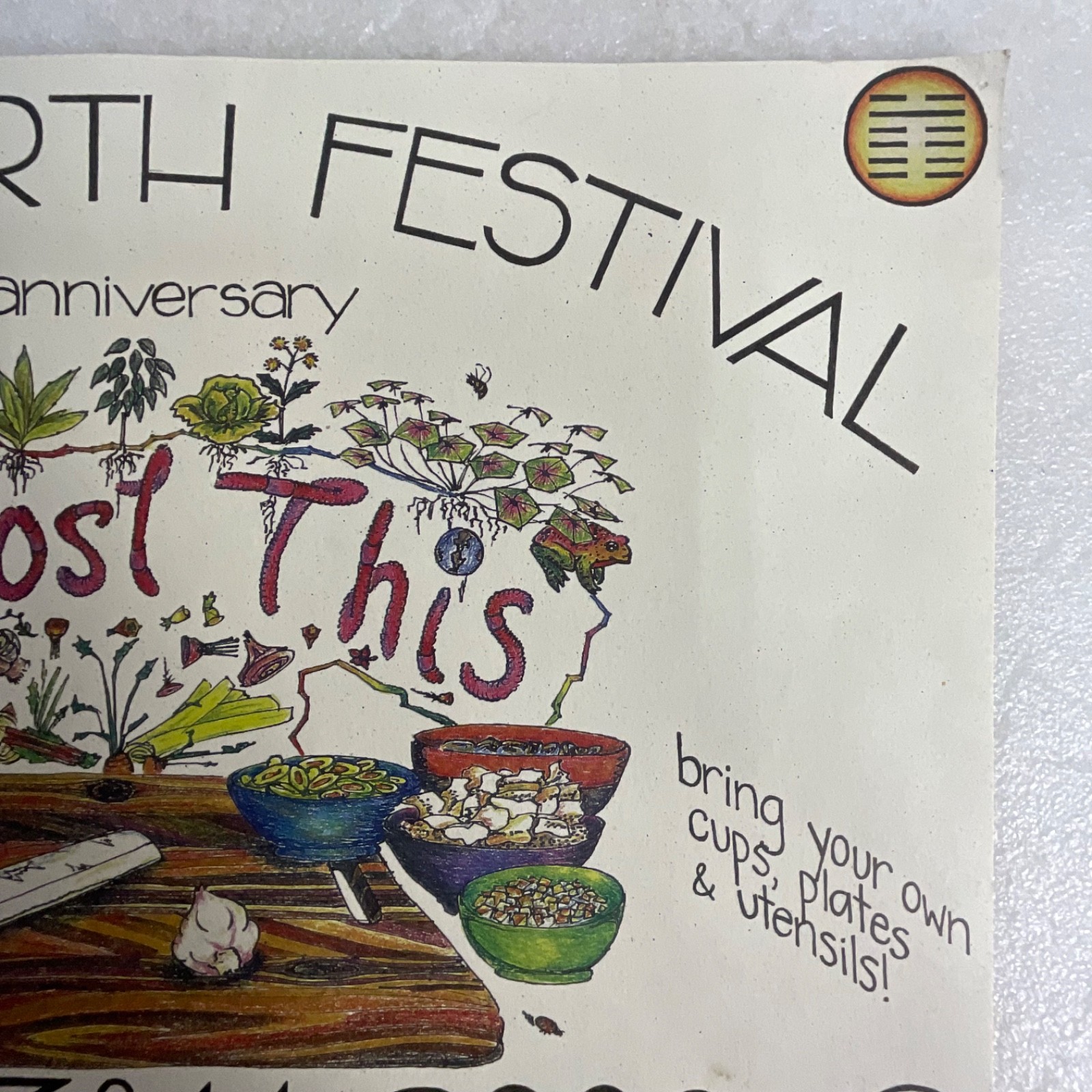 2000 UC Davis Whole Earth Festival 30th Anniversary Compost This Poster - Image 4