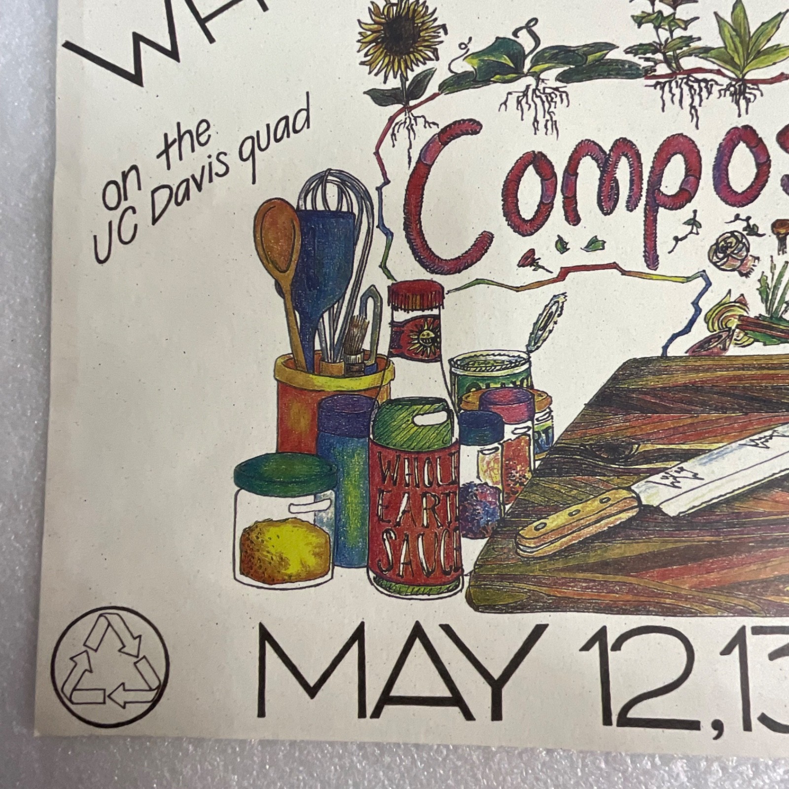 2000 UC Davis Whole Earth Festival 30th Anniversary Compost This Poster - Image 7